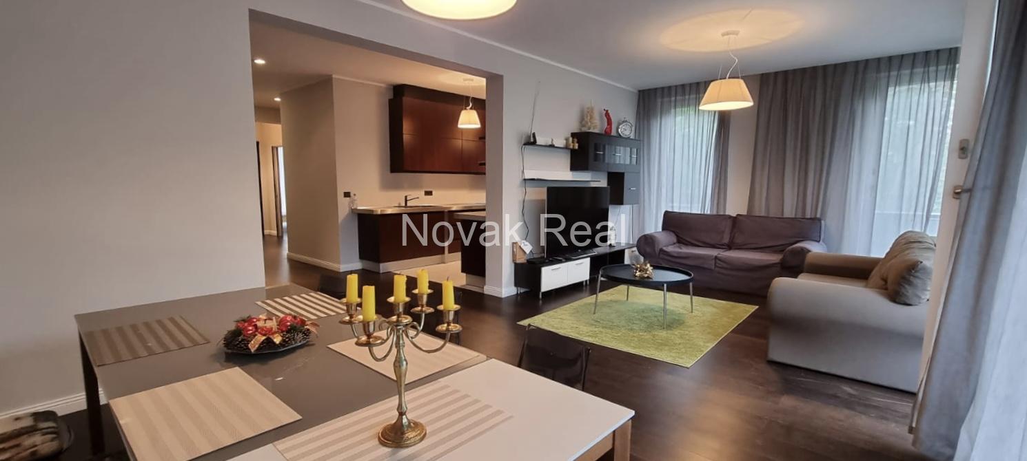 A cozy 4-room apartment with a lovely terrace overlooking a river is for rent