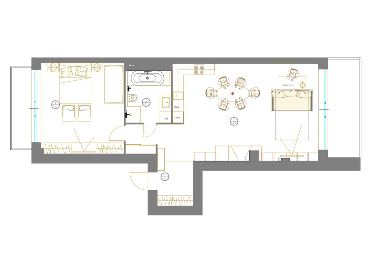 Apartment for rent in Dzintari, next to the children’s park and the sea