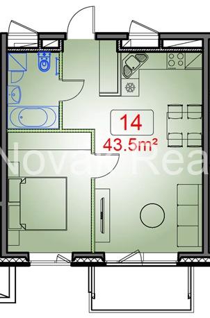 Apartment for rent in a new project, Purvciems
