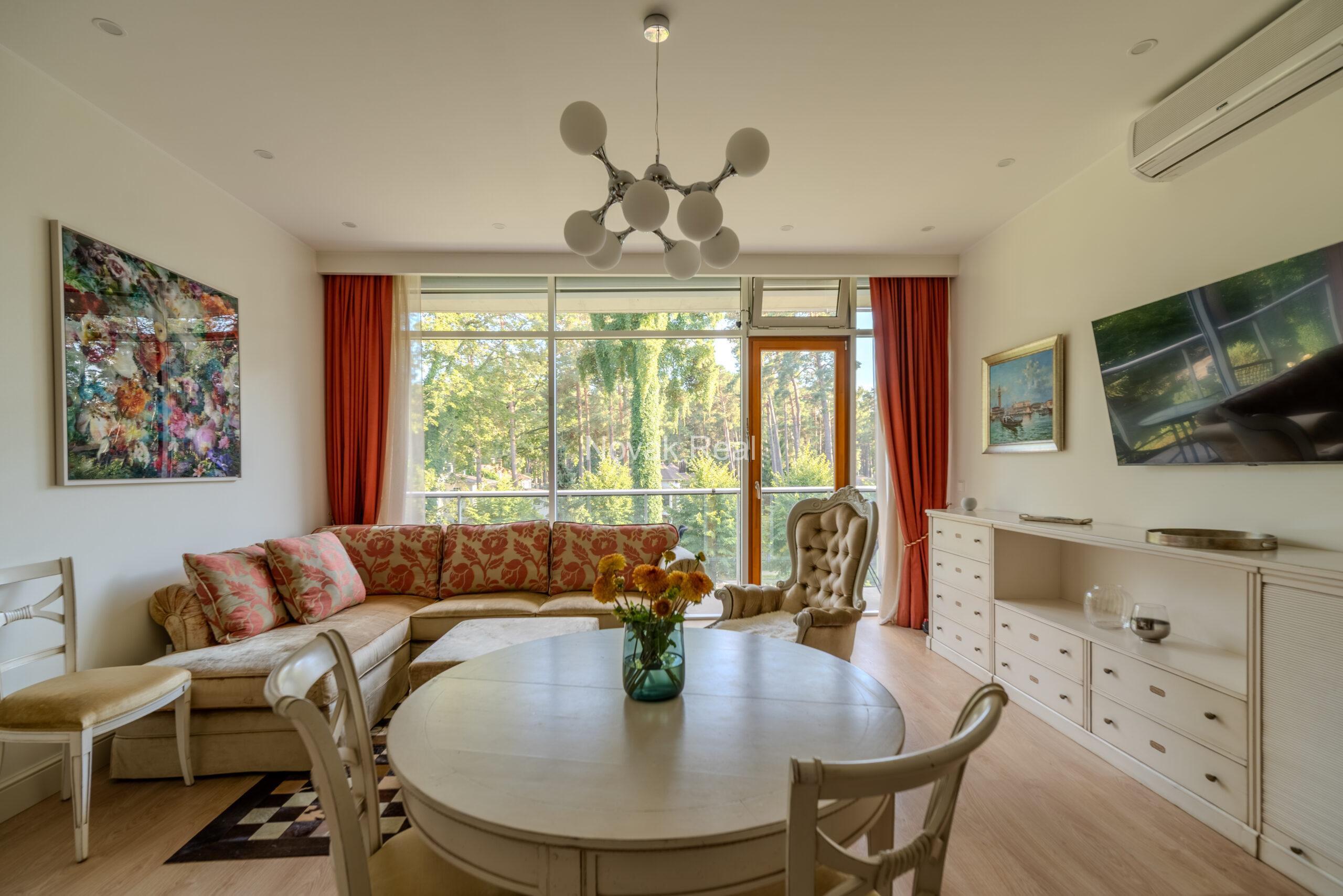 Apartments for rent in Jurmala from October 10 to May 30, in the prestigious project “Jūras Vilnis”.