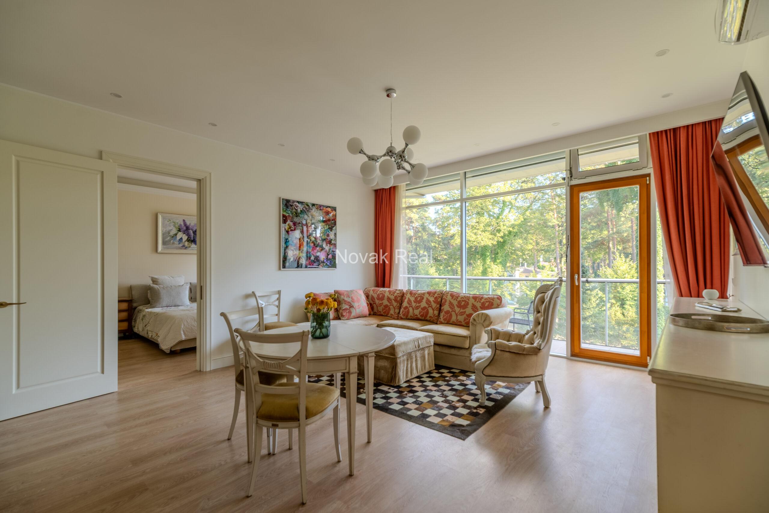 Apartments for rent in Jurmala from October 10 to May 30, in the prestigious project “Jūras Vilnis”.