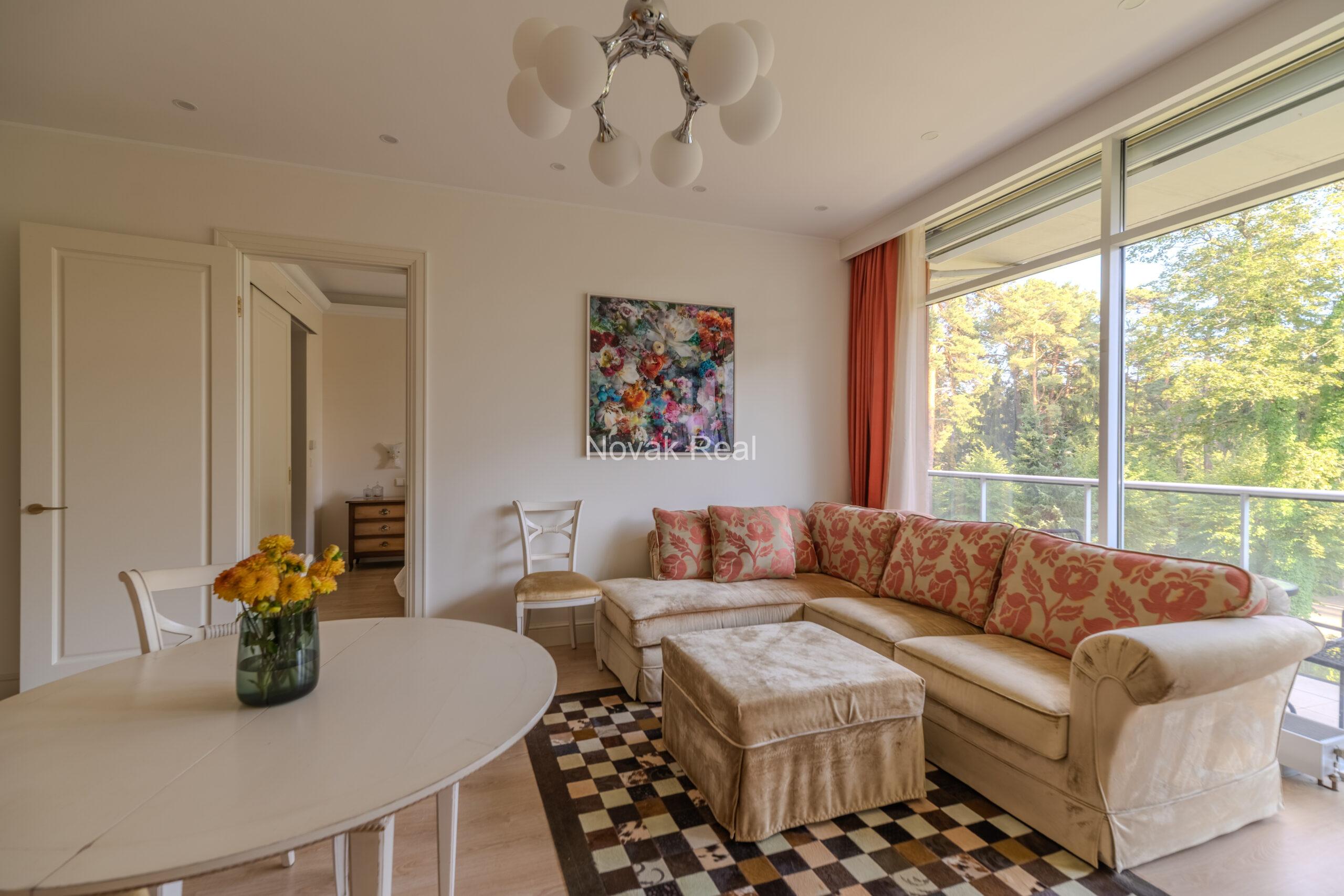 Apartments for rent in Jurmala from October 10 to May 30, in the prestigious project “Jūras Vilnis”.