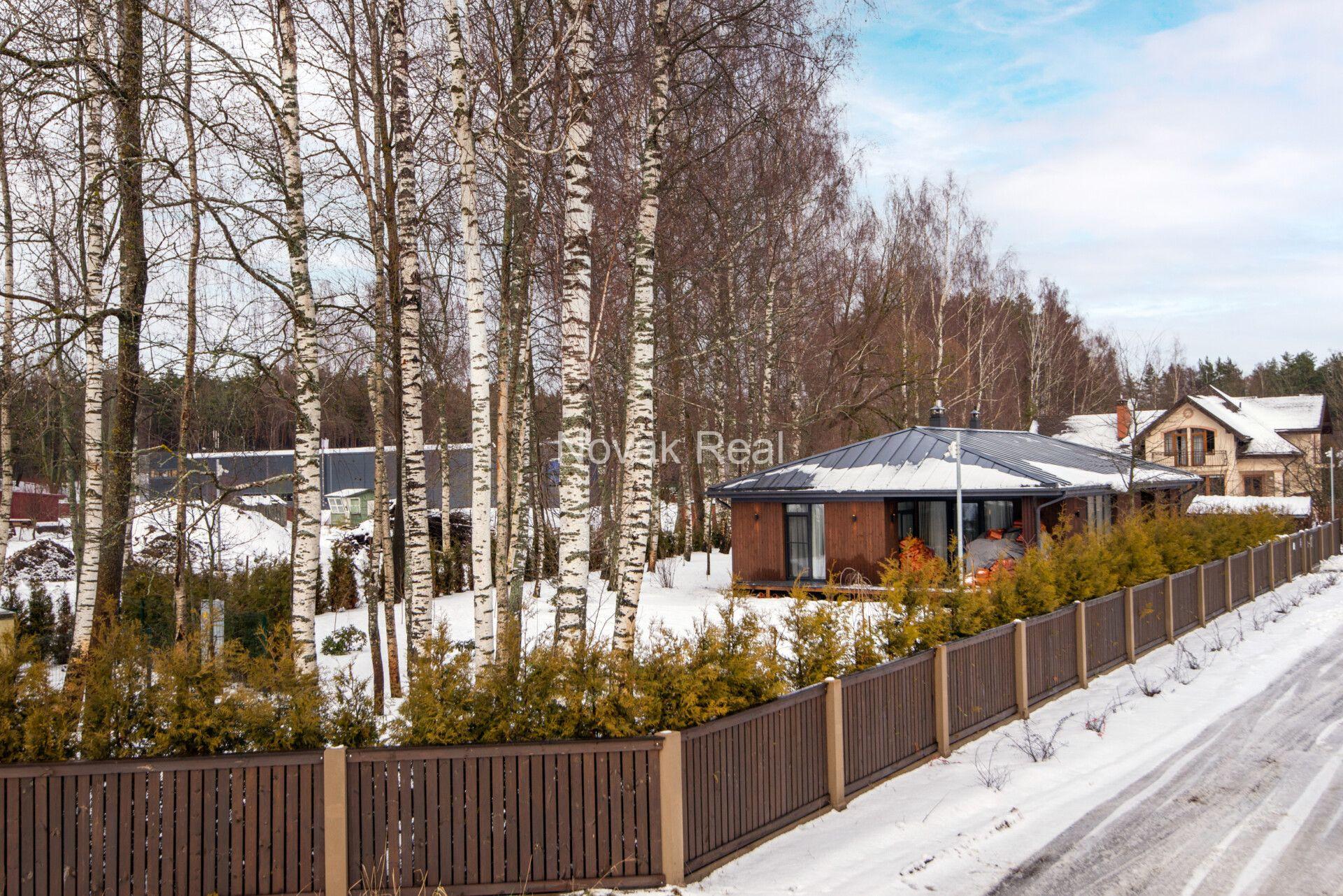 A new stylish house near a lake in Beberbeķi — a very picturesque location