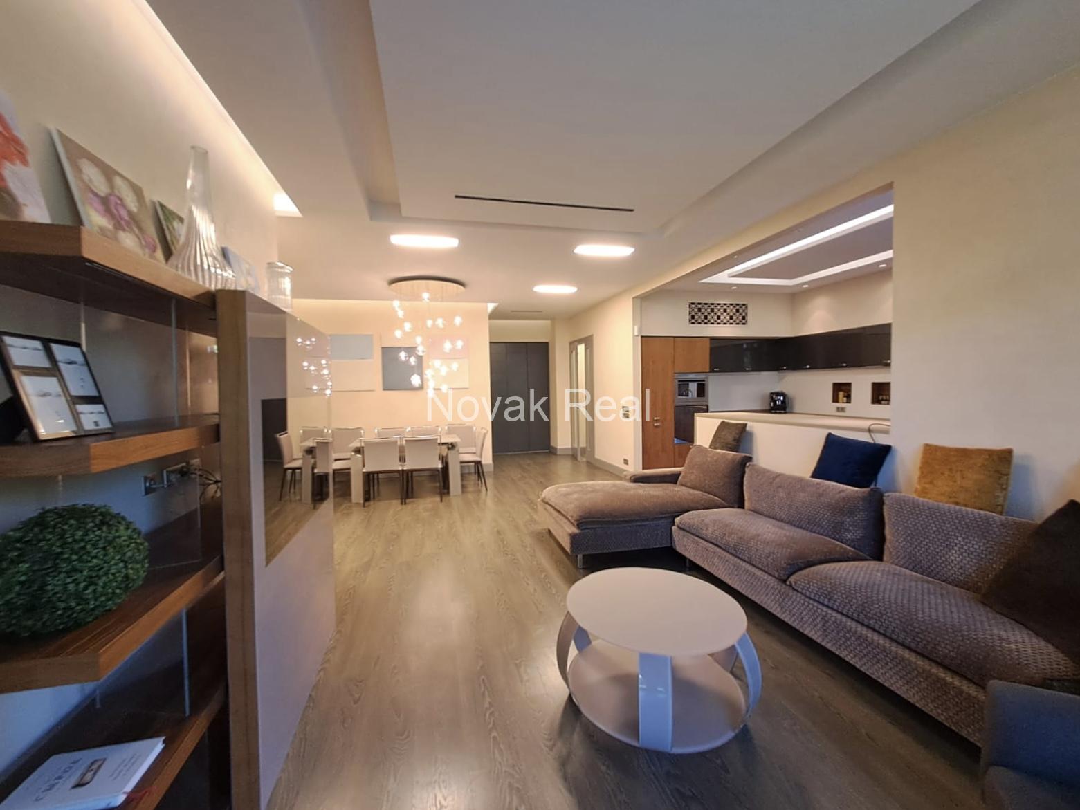 An apartment for rent with its own territory and a large terrace