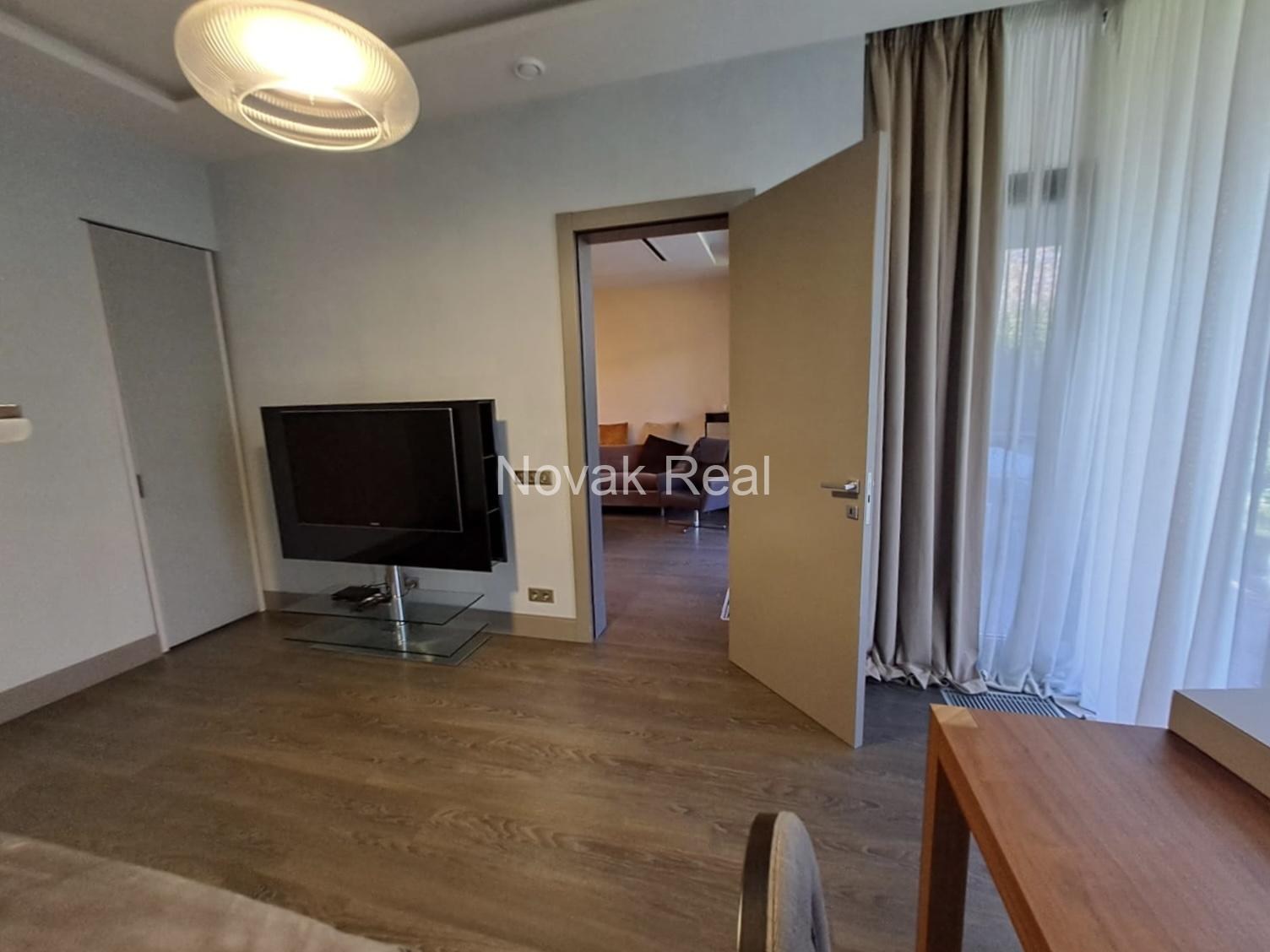 An apartment for rent with its own territory and a large terrace