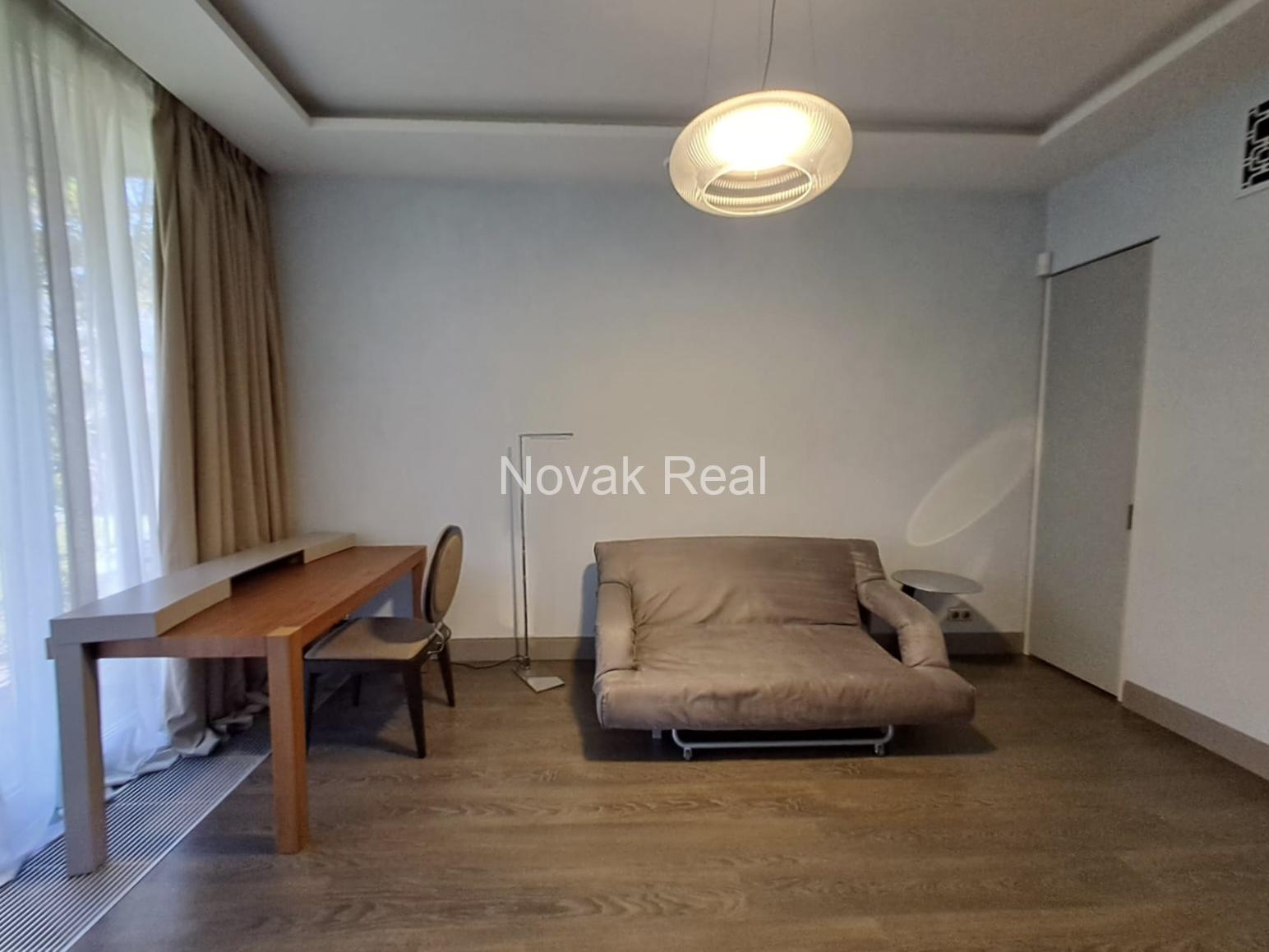 An apartment for rent with its own territory and a large terrace