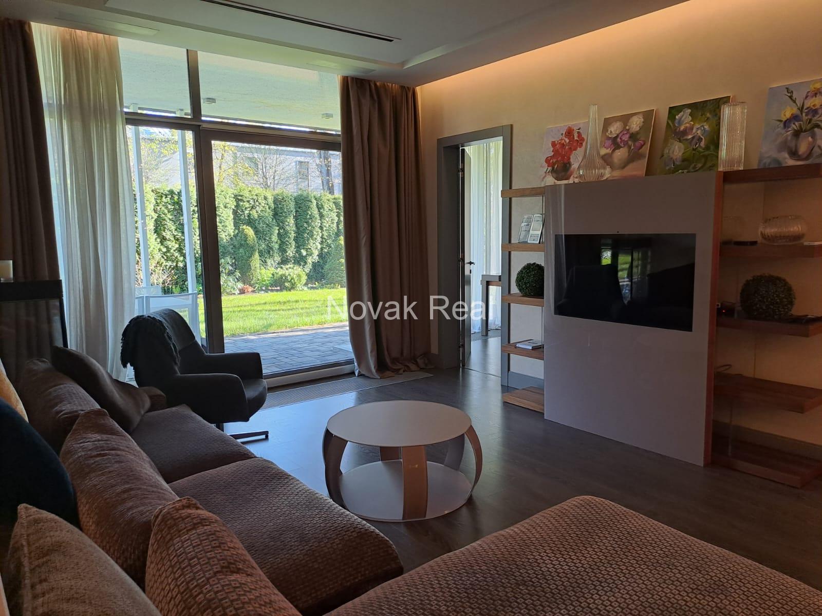 An apartment for rent with its own territory and a large terrace