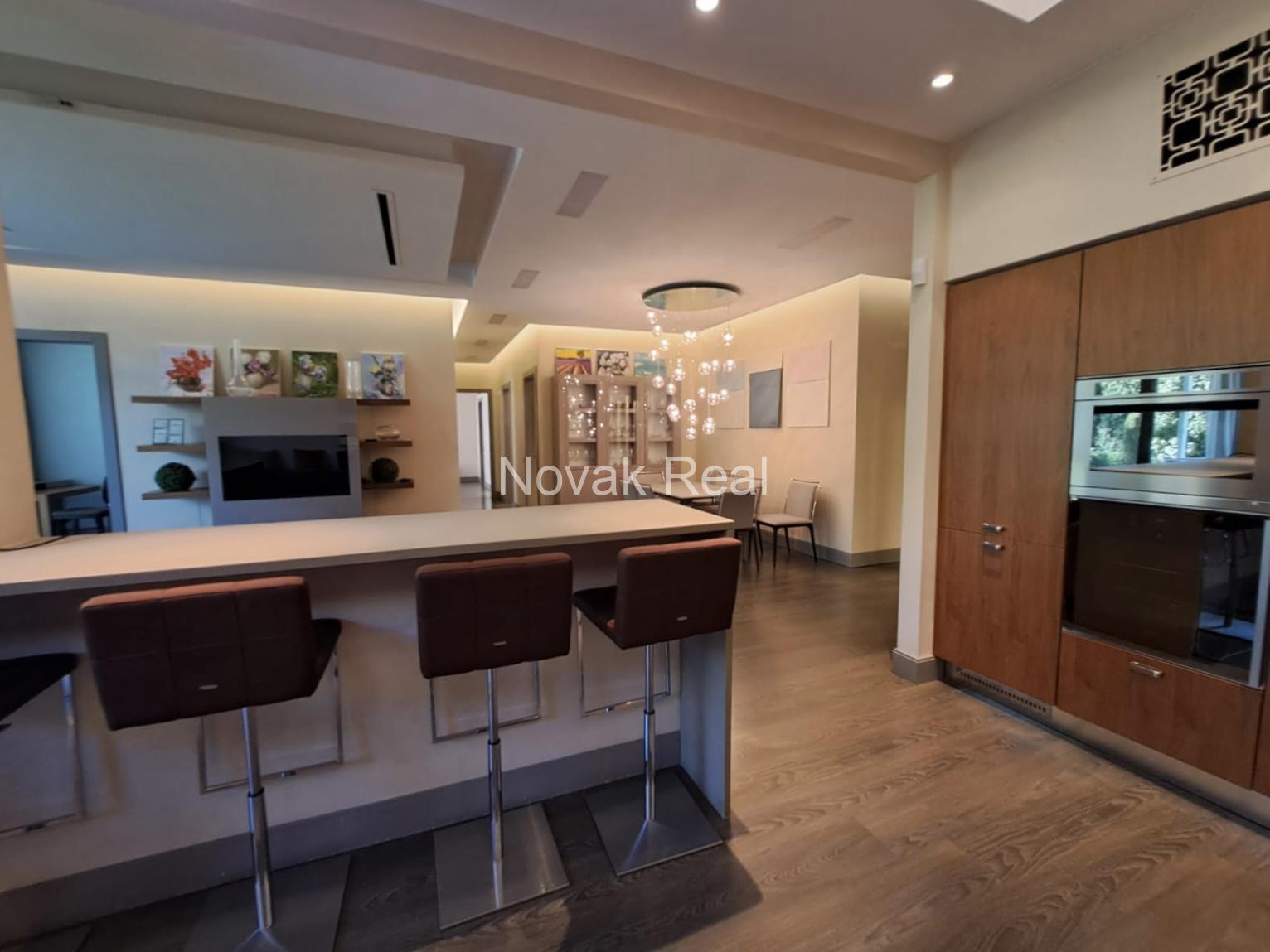 An apartment for rent with its own territory and a large terrace