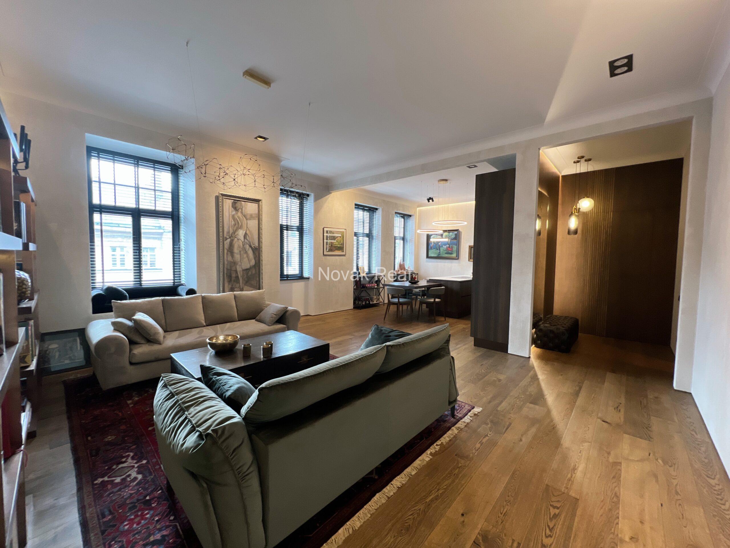 In the Quiet City Centre on the Ausekļa street 5, an excellent penthouse of 230 sq.m. is for sale