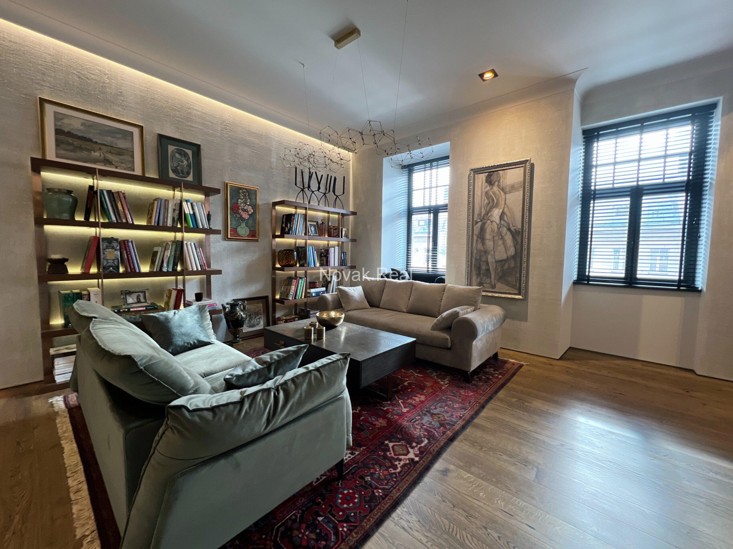 In the Quiet City Centre on the Ausekļa street 5, an excellent penthouse of 230 sq.m. is for sale