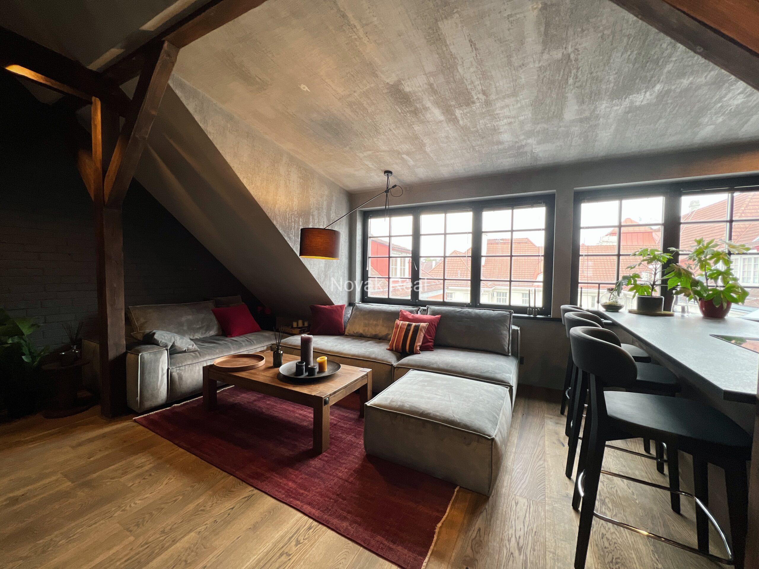 In the Quiet City Centre on the Ausekļa street 5, an excellent penthouse of 230 sq.m. is for sale