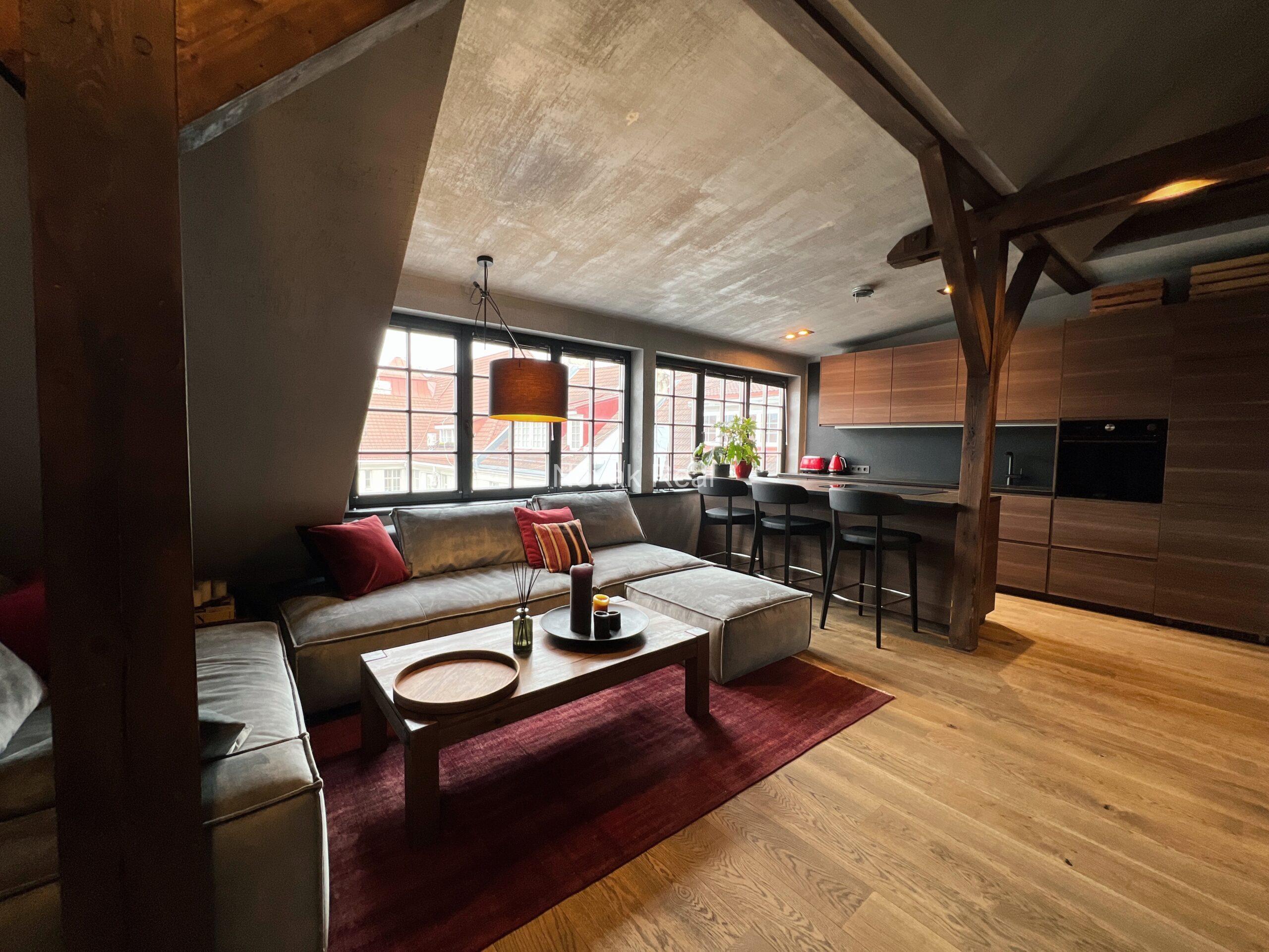 In the Quiet City Centre on the Ausekļa street 5, an excellent penthouse of 230 sq.m. is for sale