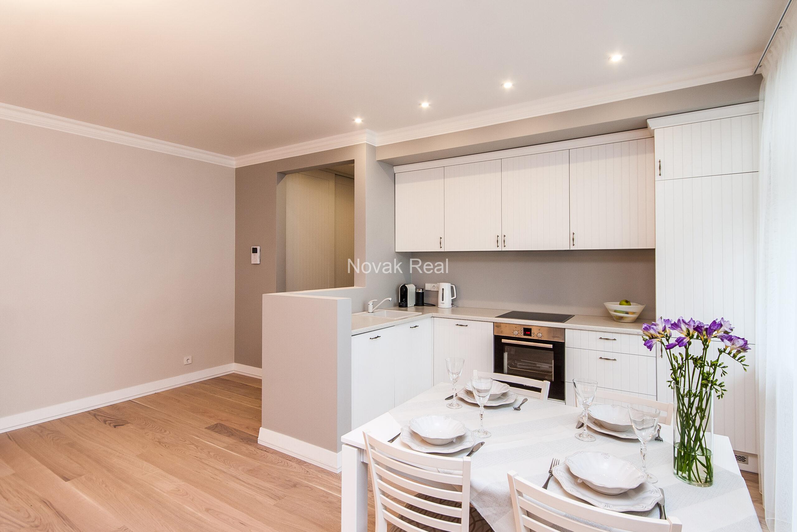 A bright and quiet apartment is available for rent in the Quiet Centre