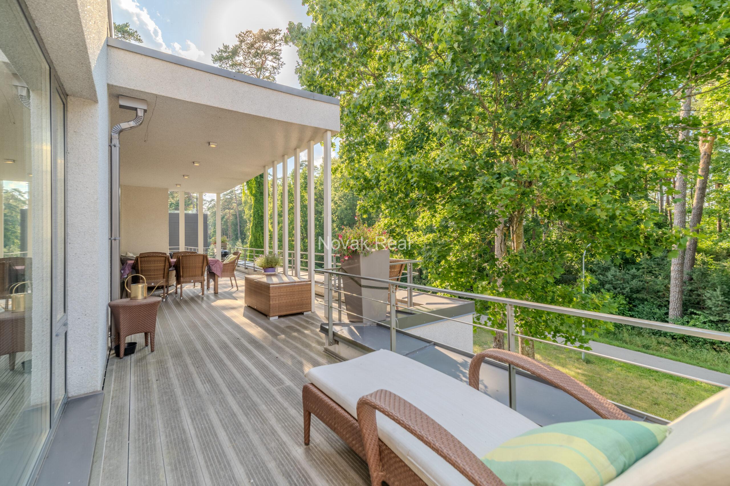 A 3-bedroom apartment is available for rent on the first line by the sea