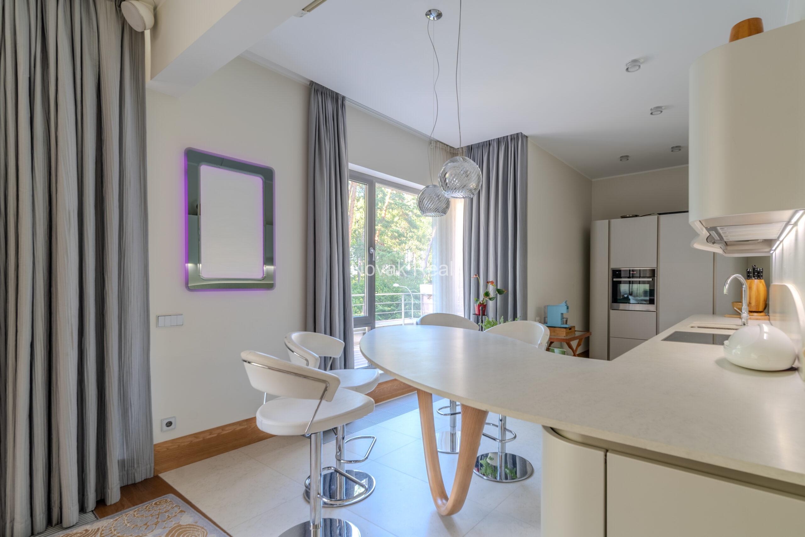 A 3-bedroom apartment is available for rent on the first line by the sea