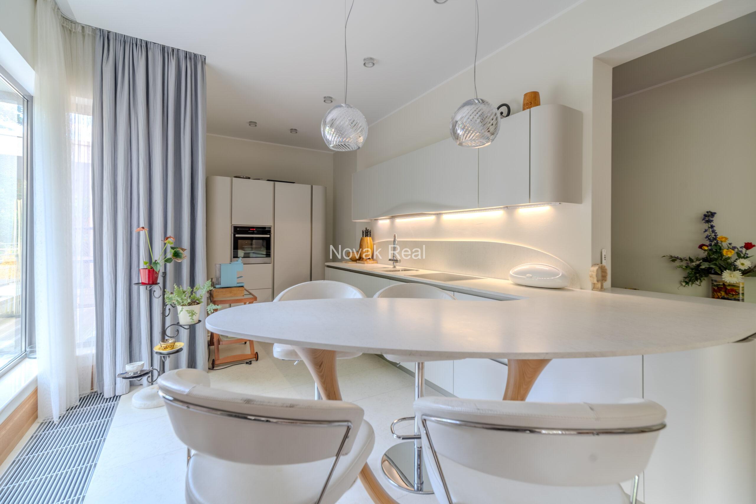 A 3-bedroom apartment is available for rent on the first line by the sea