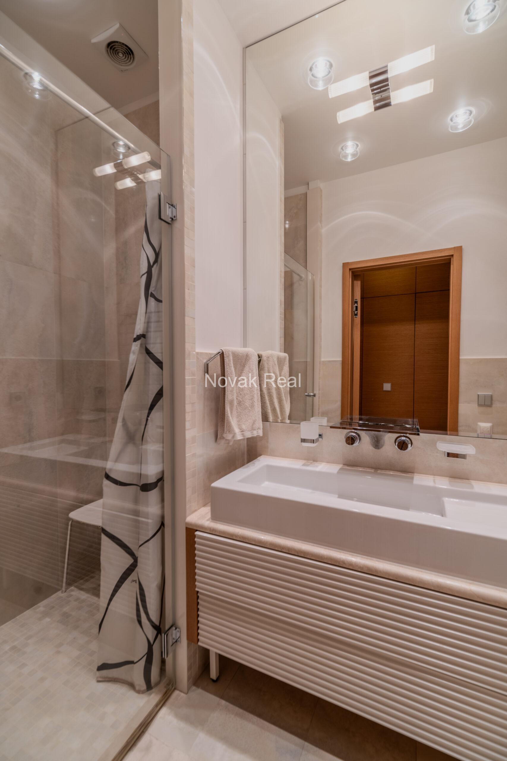 A 3-bedroom apartment is available for rent on the first line by the sea