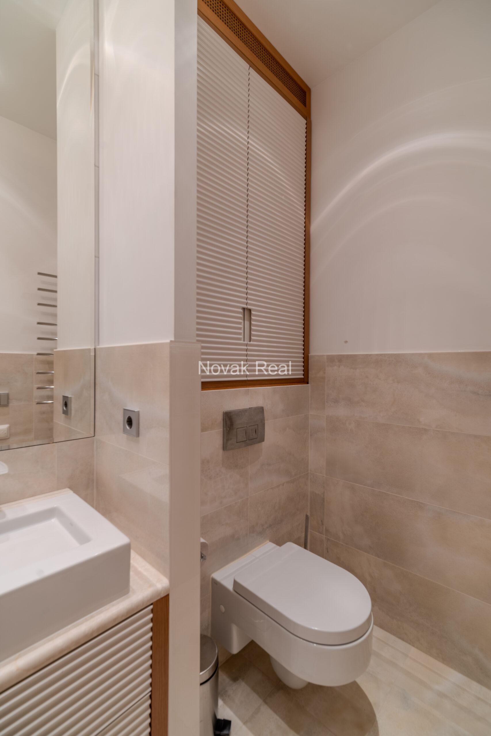 A 3-bedroom apartment is available for rent on the first line by the sea