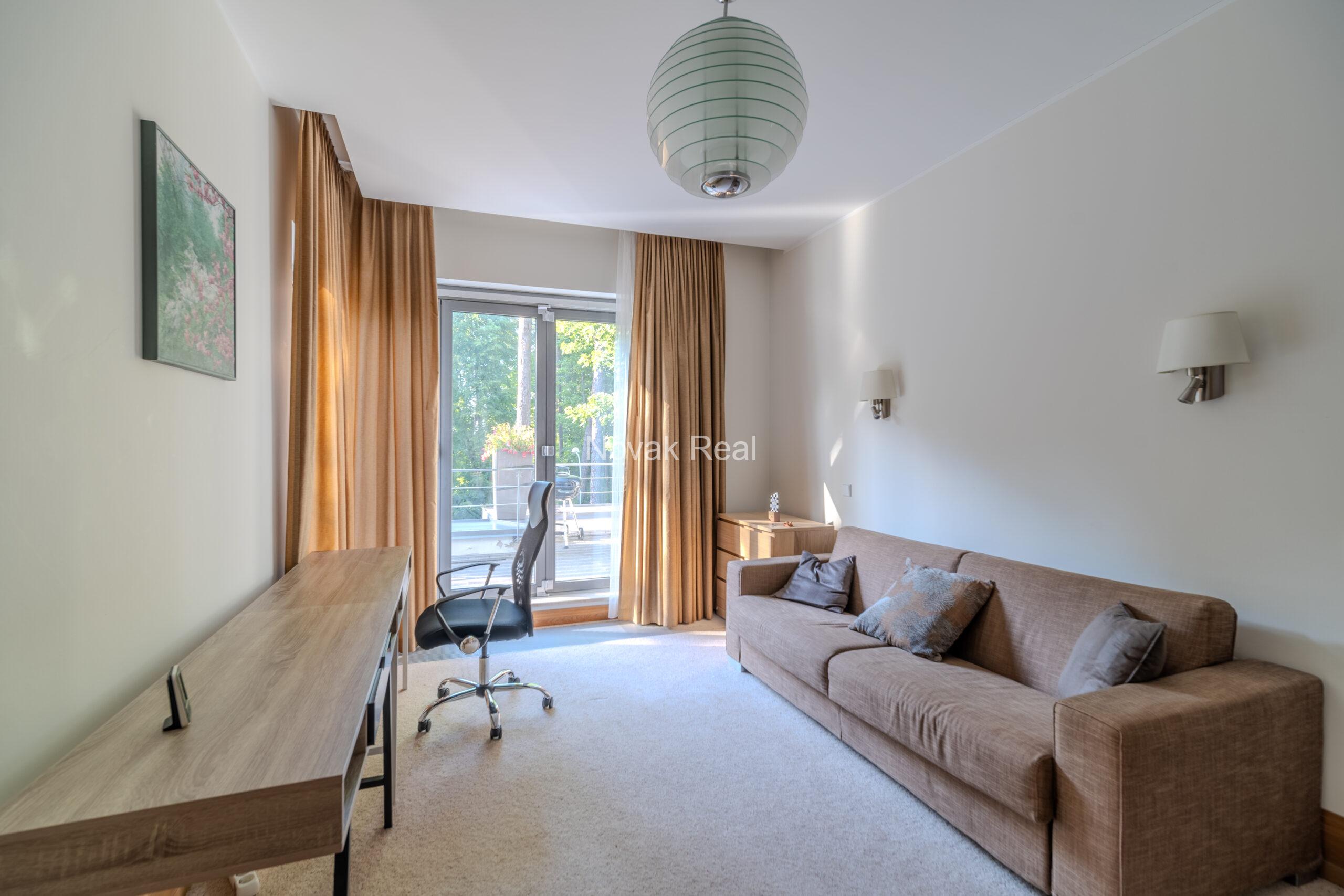 A 3-bedroom apartment is available for rent on the first line by the sea