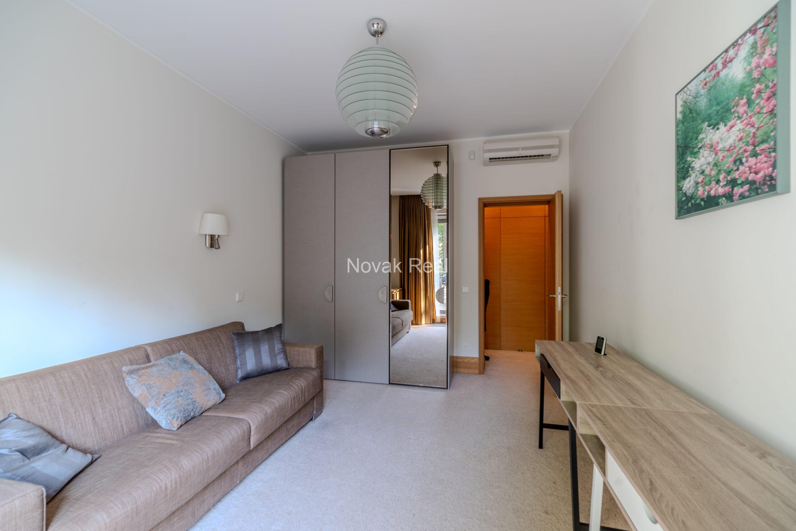 A 3-bedroom apartment is available for rent on the first line by the sea