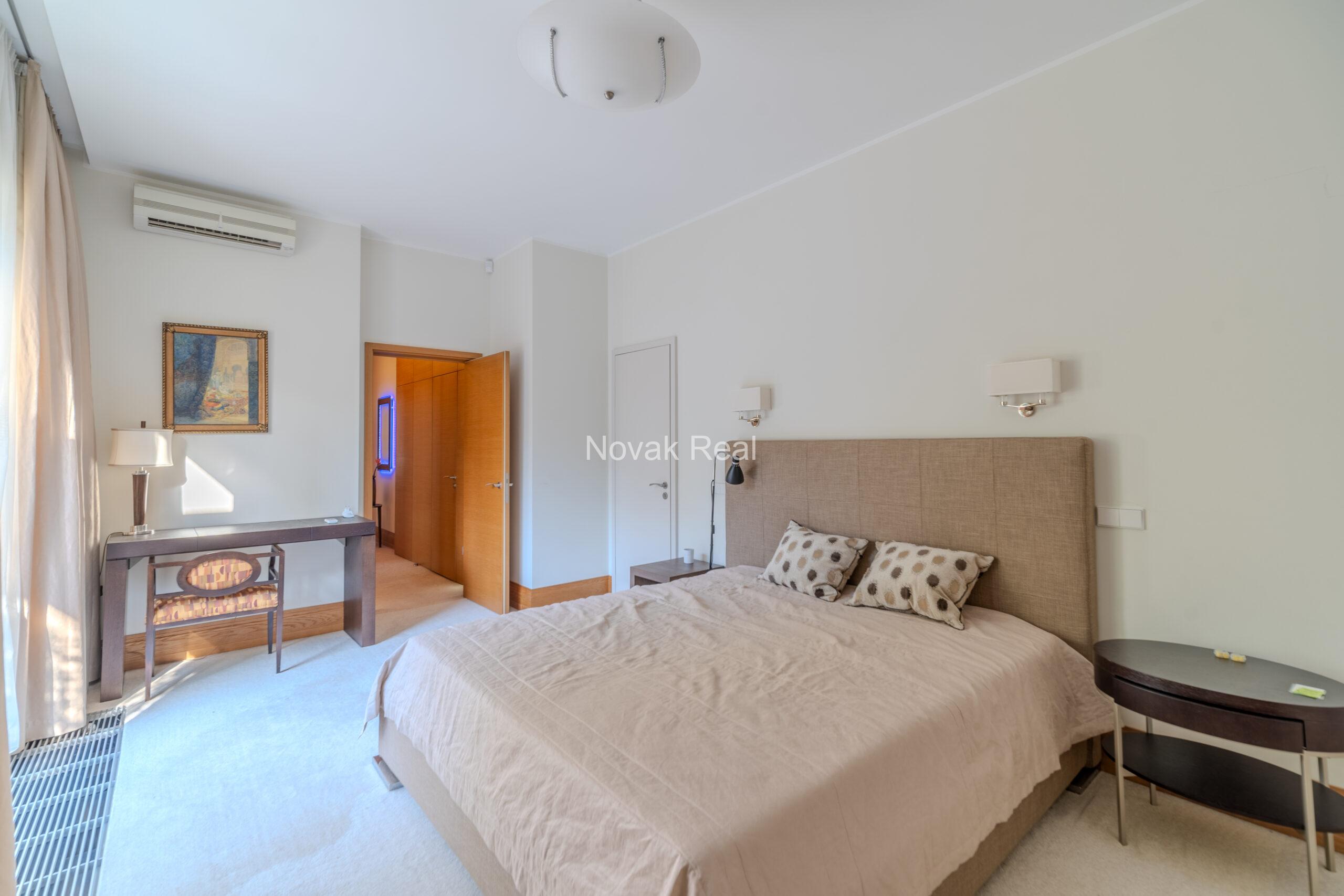 A 3-bedroom apartment is available for rent on the first line by the sea