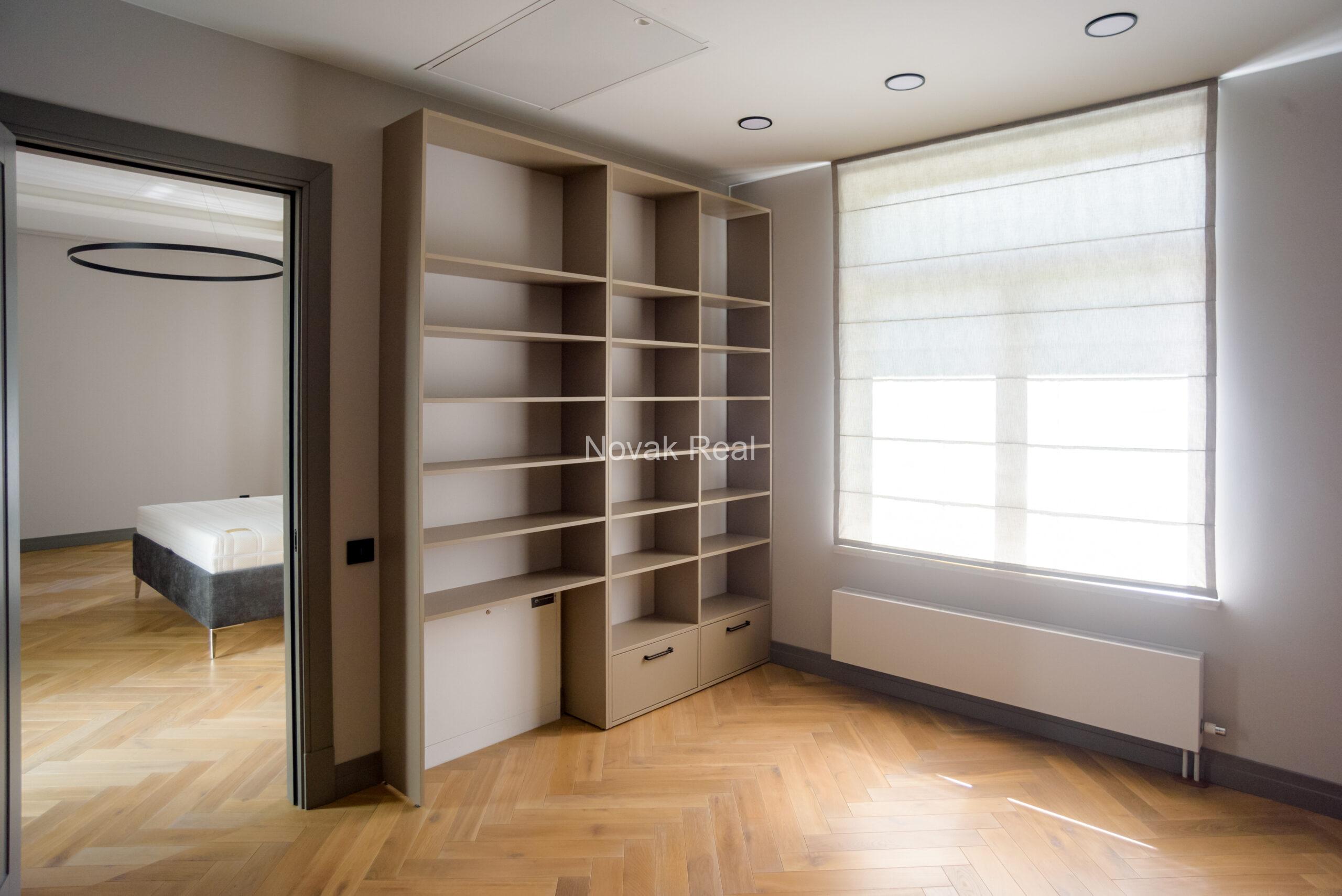 A new five-bedroom house is available for long-term rent in a quiet part of Jūrmala, close to the sea