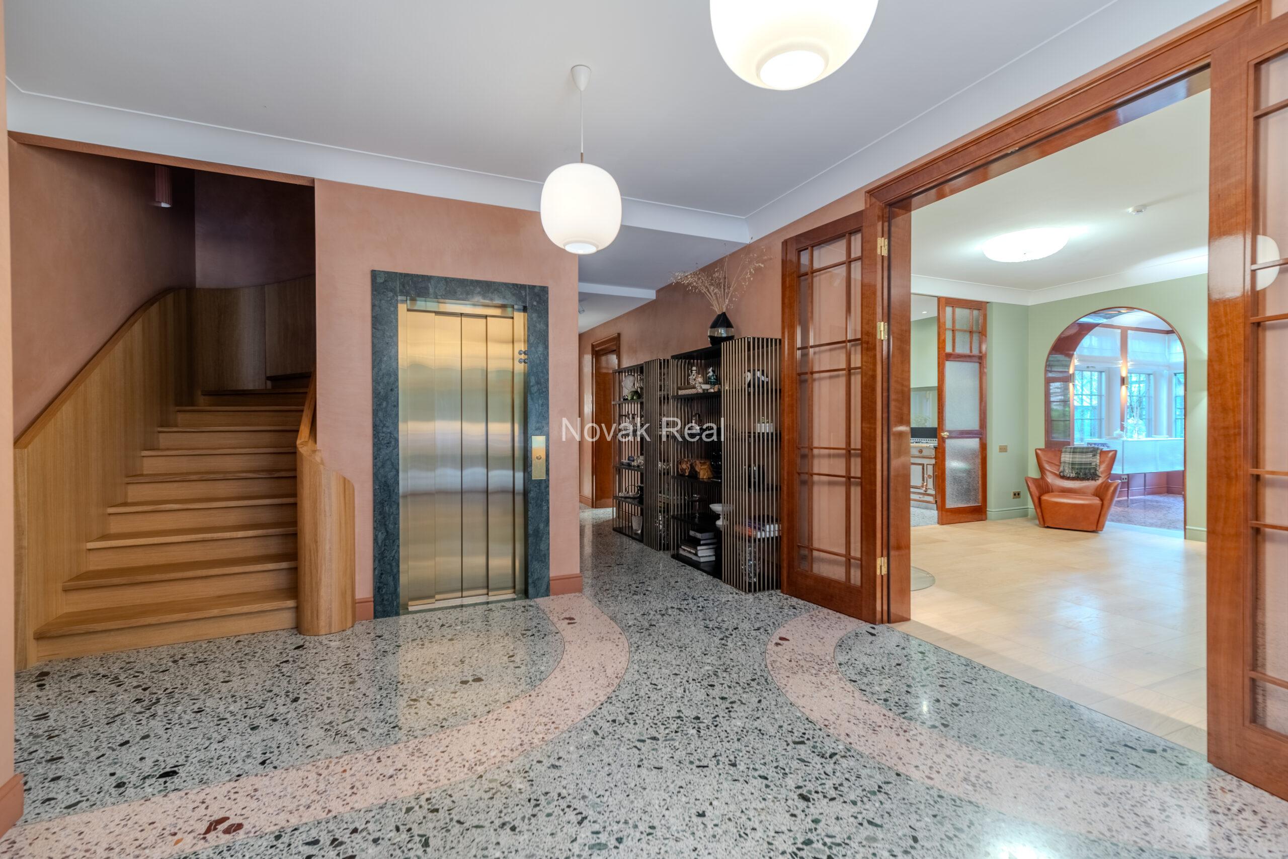 In Lielupe, close to the sea and a pine park, an elegant, renovated three-storey villa is offered for sale