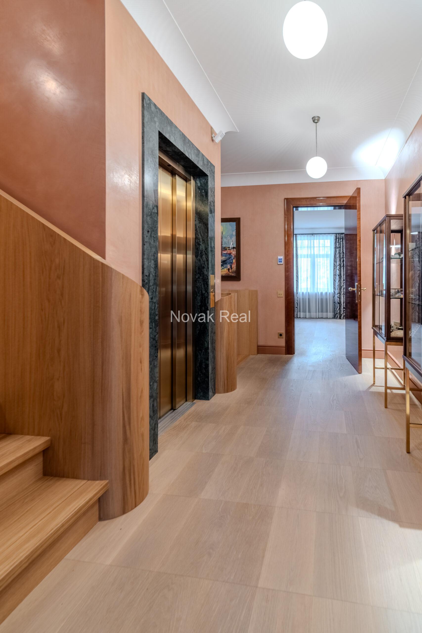 In Lielupe, close to the sea and a pine park, an elegant, renovated three-storey villa is offered for sale