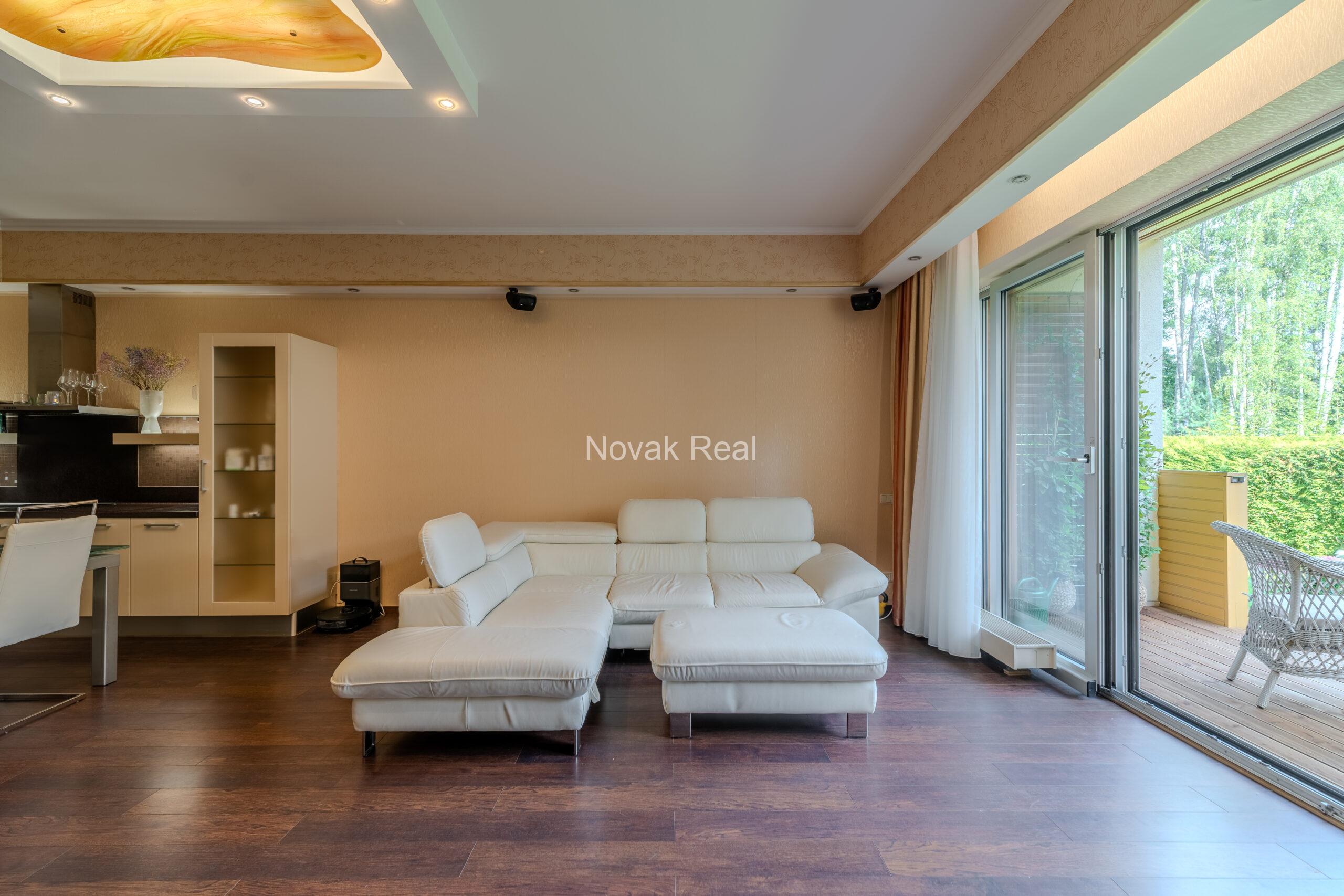 A stylish and cozy apartment is available for rent from August 25 to June 1 in the prestigious Dzintari district