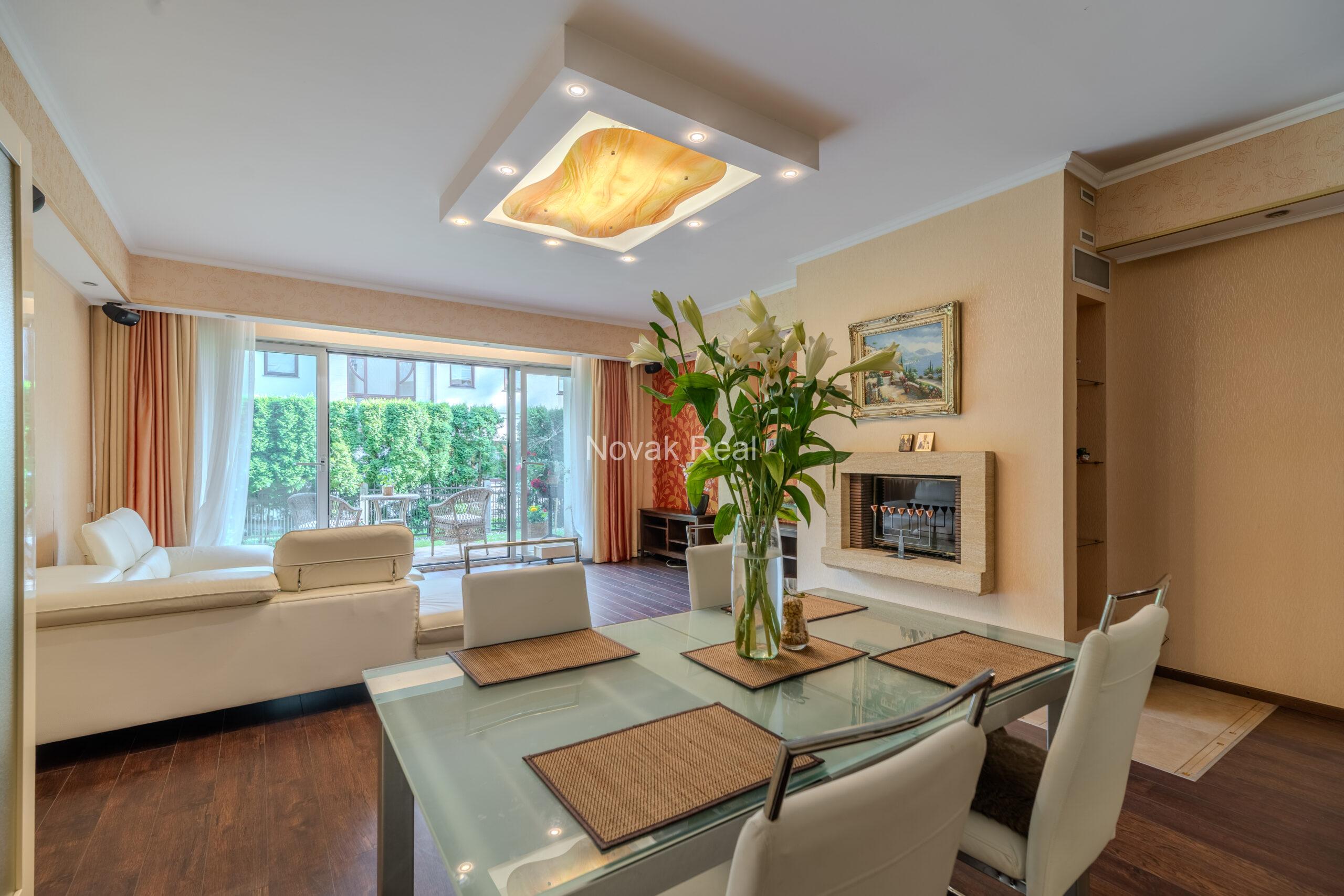 A stylish and cozy apartment is available for rent from August 25 to June 1 in the prestigious Dzintari district