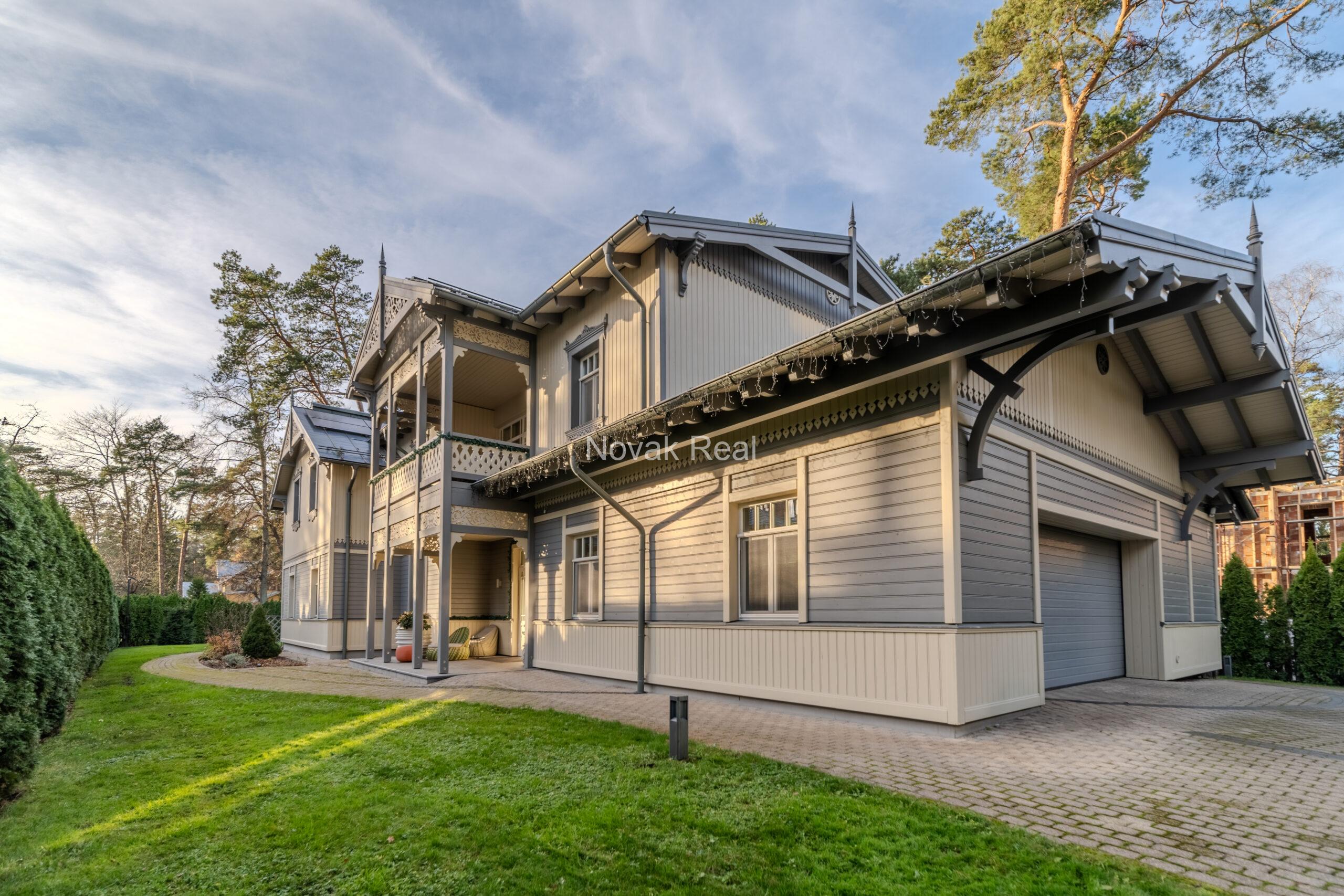 A new house is for sale, designed in the style of Jūrmala’s neoclassical architecture
