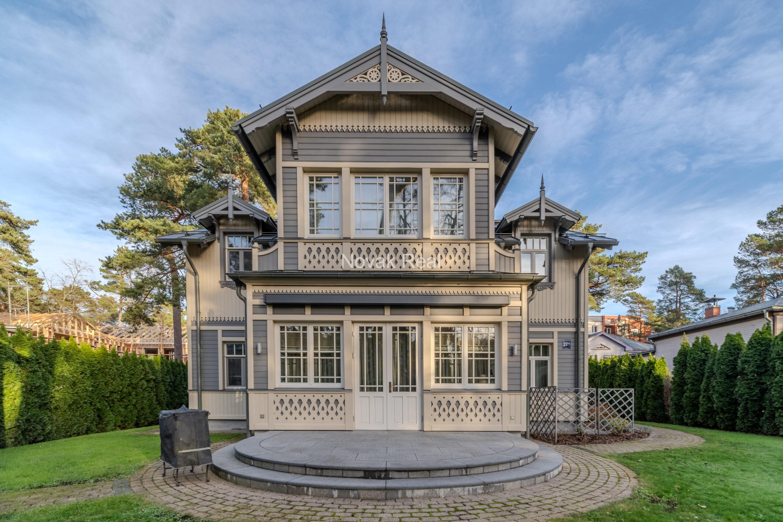 A new house is for sale, designed in the style of Jūrmala’s neoclassical architecture