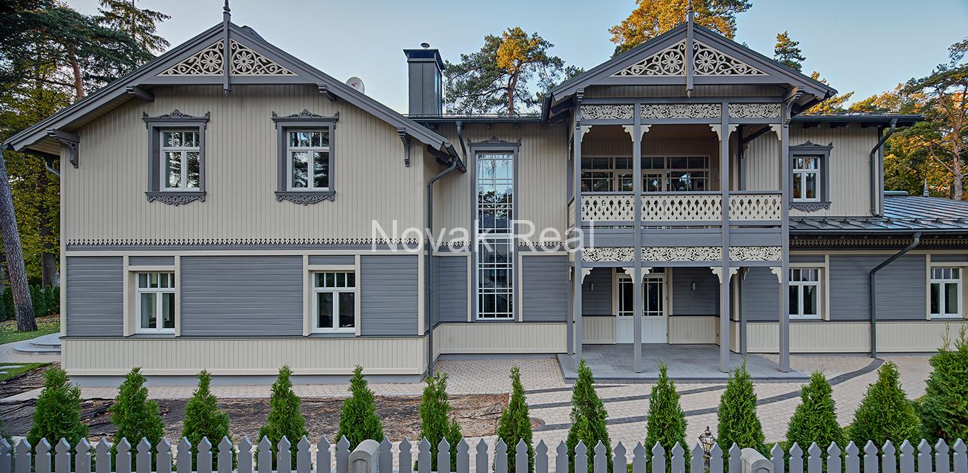 A new house is for sale, designed in the style of Jūrmala’s neoclassical architecture