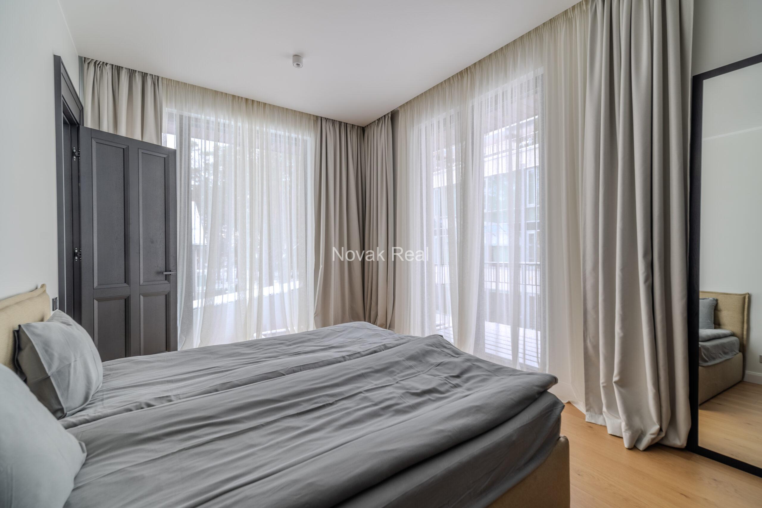 A three-room apartment is offered for sale in a modern and stylish residential project, located just 300 meters from the sea