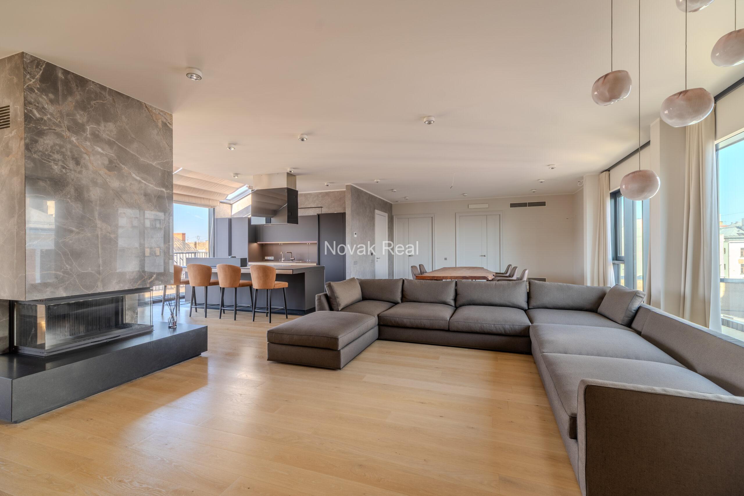 A bright and spacious four-bedroom apartment is offered for sale in the prestigious new development Club Central Residence II