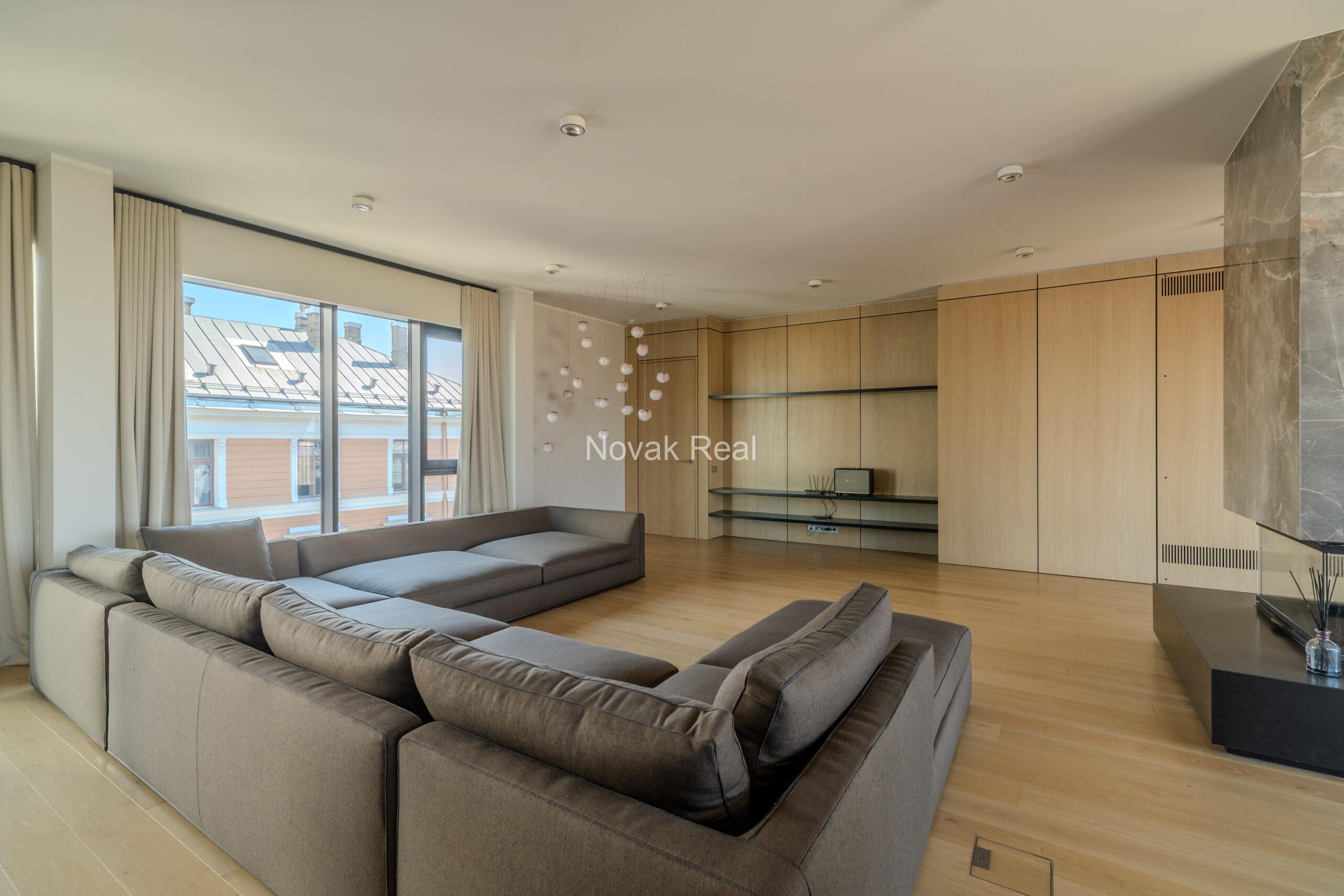 A bright and spacious four-bedroom apartment is offered for sale in the prestigious new development Club Central Residence II