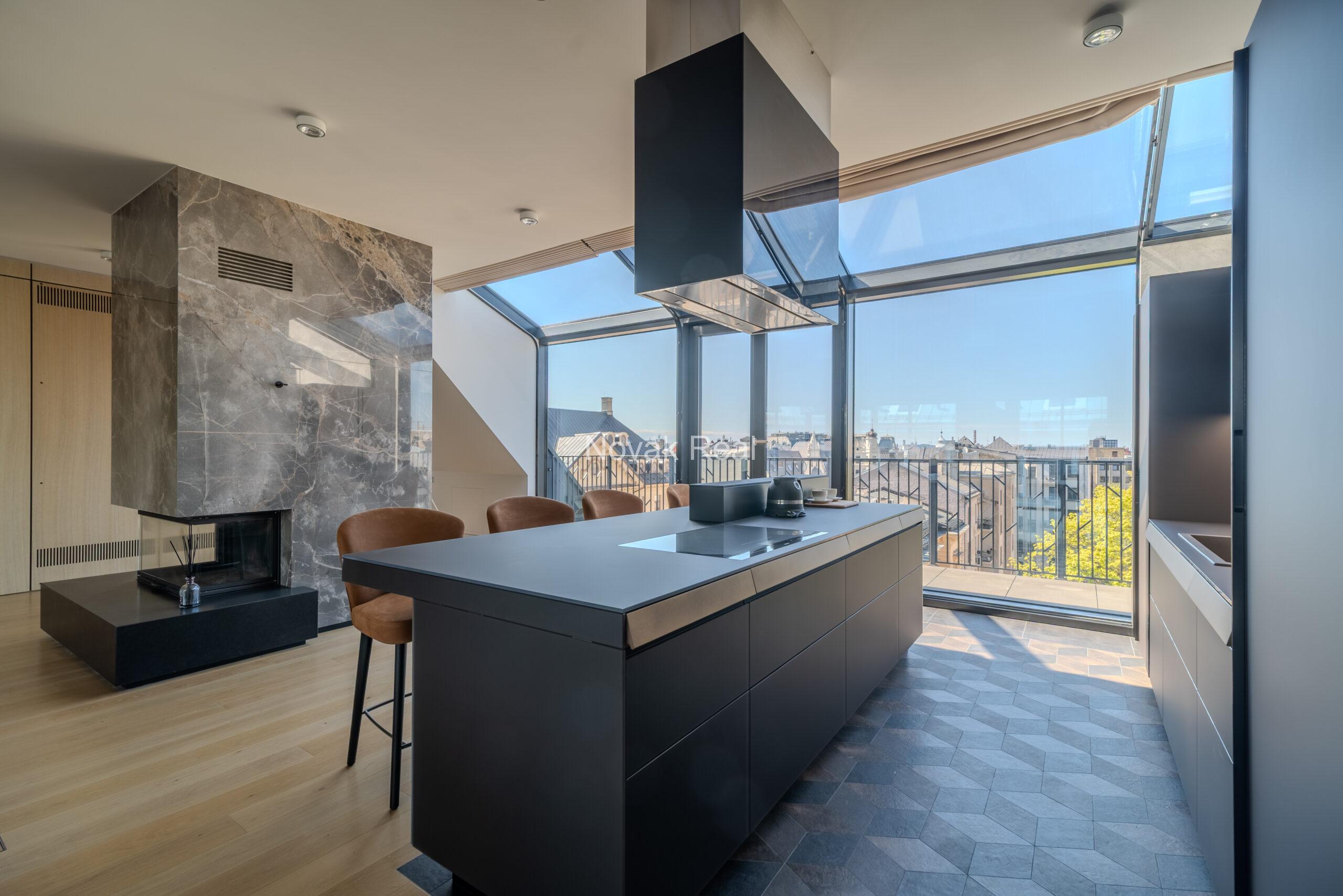 A bright and spacious four-bedroom apartment is offered for sale in the prestigious new development Club Central Residence II