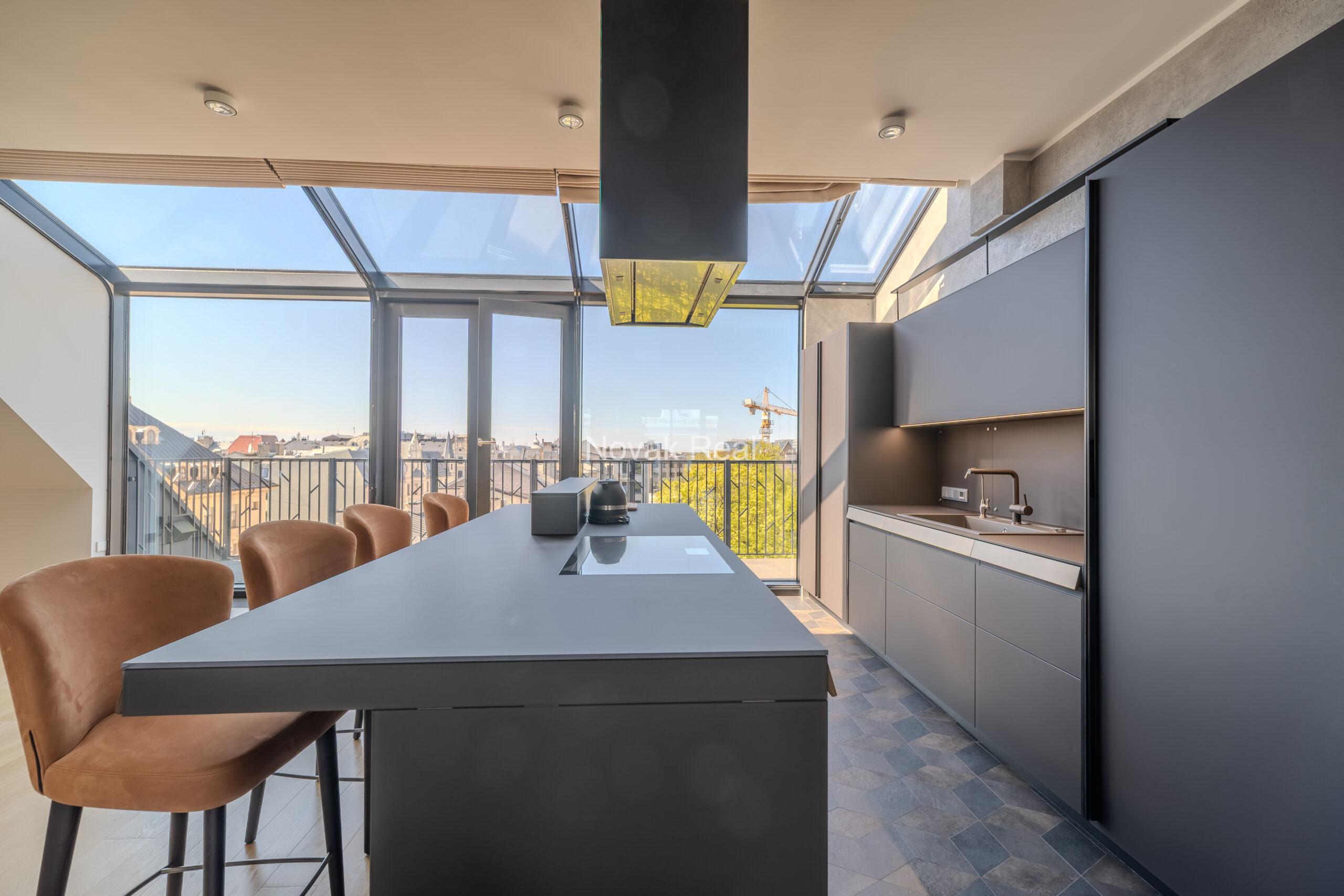 A bright and spacious four-bedroom apartment is offered for sale in the prestigious new development Club Central Residence II