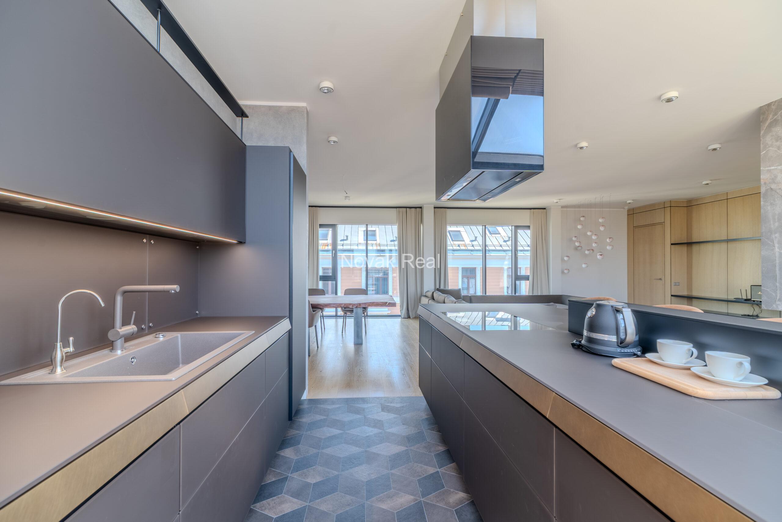 A bright and spacious four-bedroom apartment is offered for sale in the prestigious new development Club Central Residence II