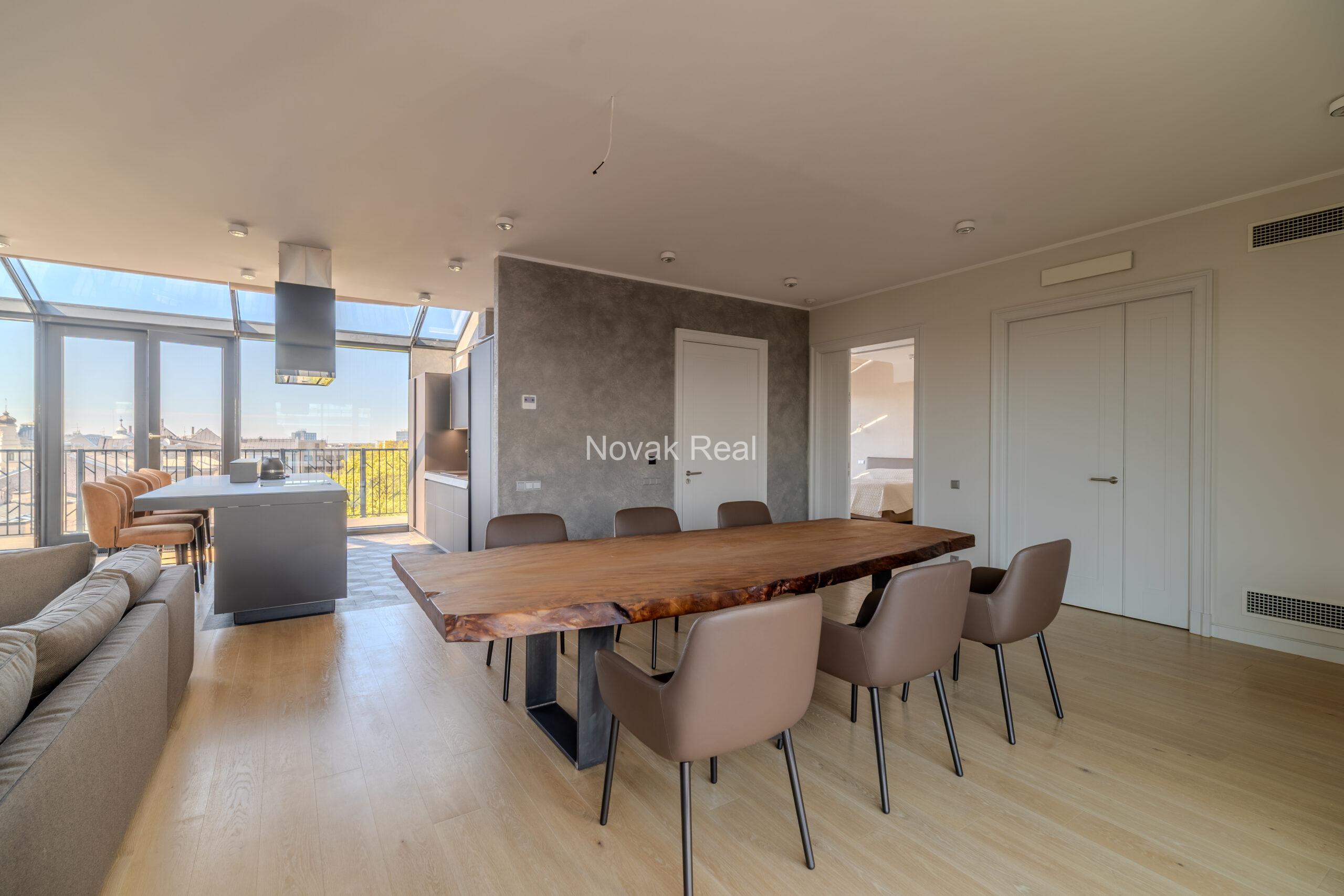 A bright and spacious four-bedroom apartment is offered for sale in the prestigious new development Club Central Residence II