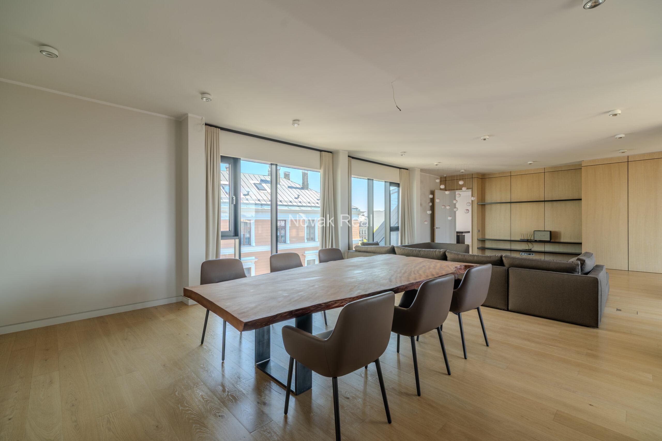 A bright and spacious four-bedroom apartment is offered for sale in the prestigious new development Club Central Residence II