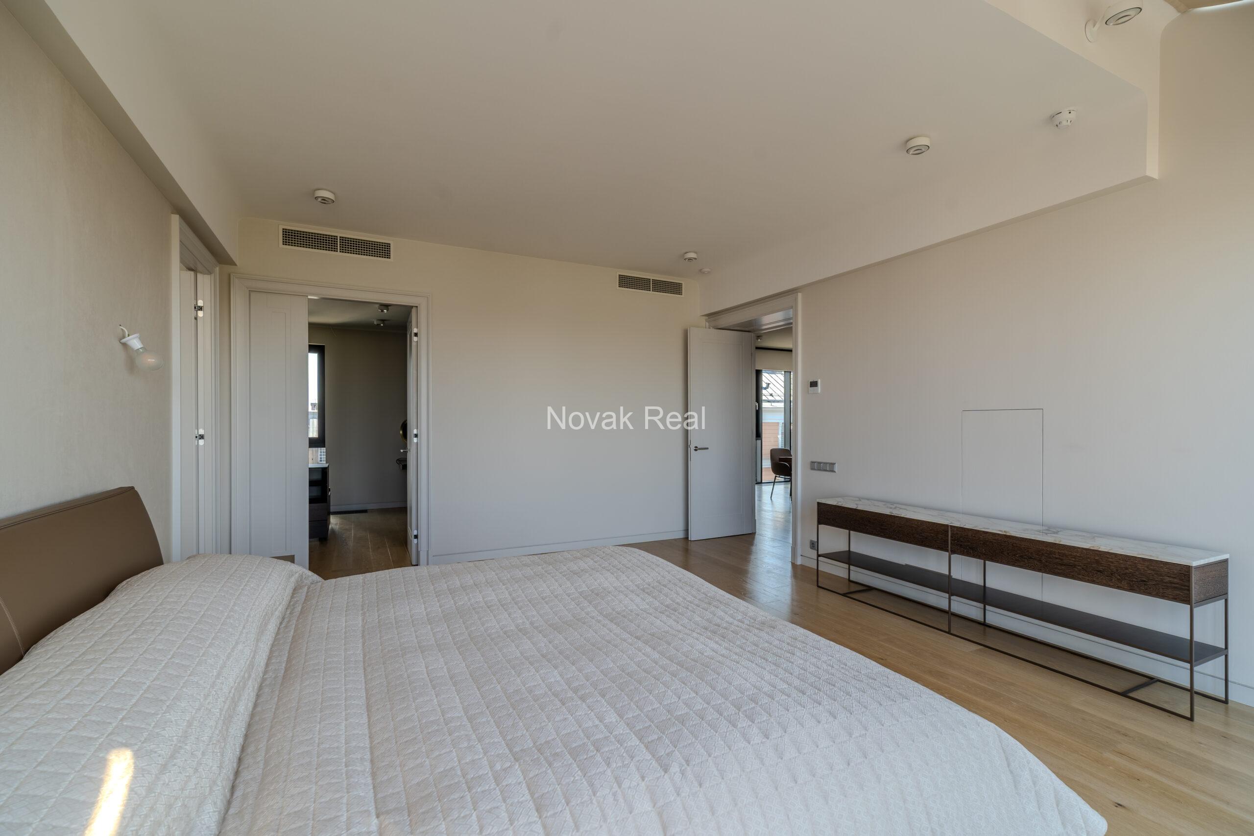 A bright and spacious four-bedroom apartment is offered for sale in the prestigious new development Club Central Residence II