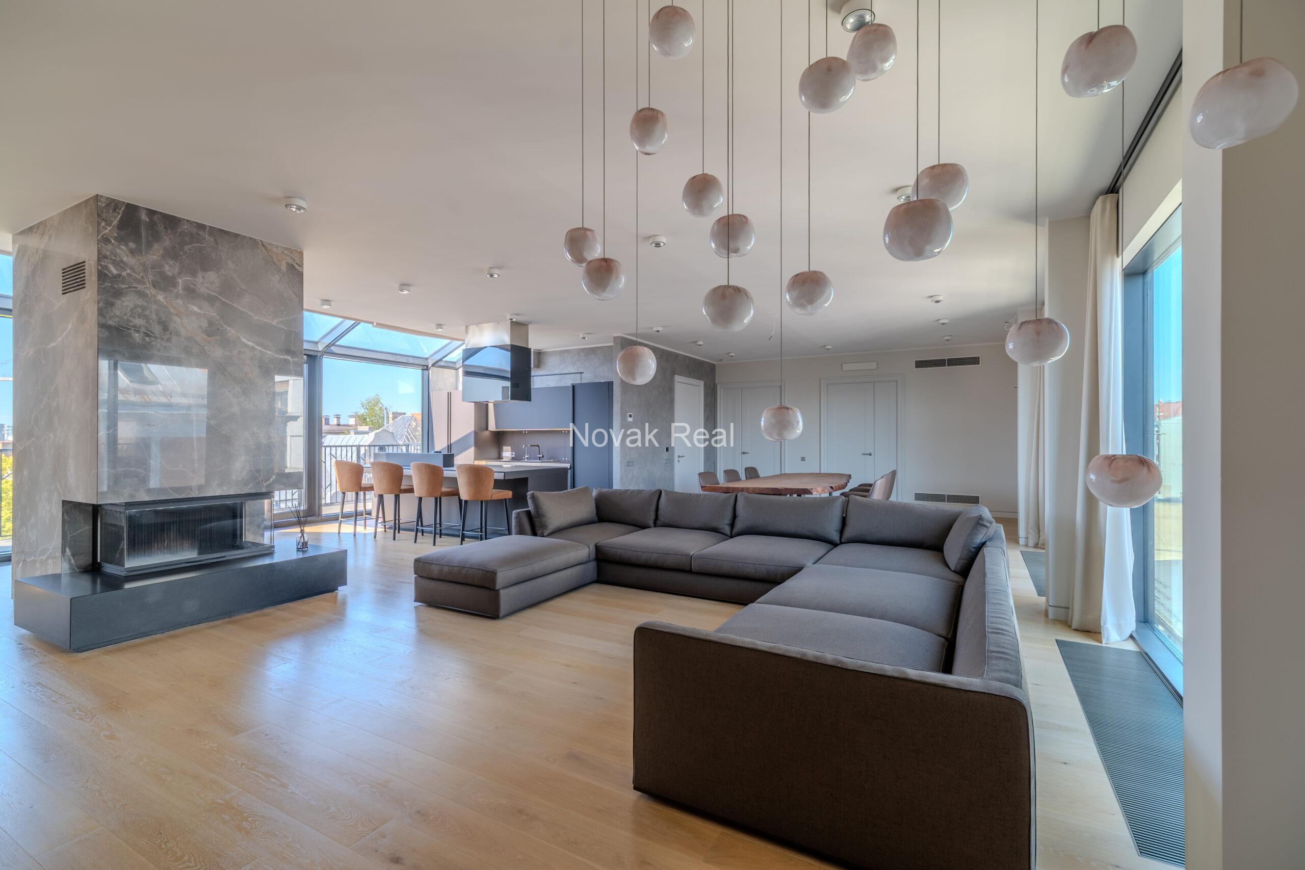 A bright and spacious four-bedroom apartment is offered for sale in the prestigious new development Club Central Residence II