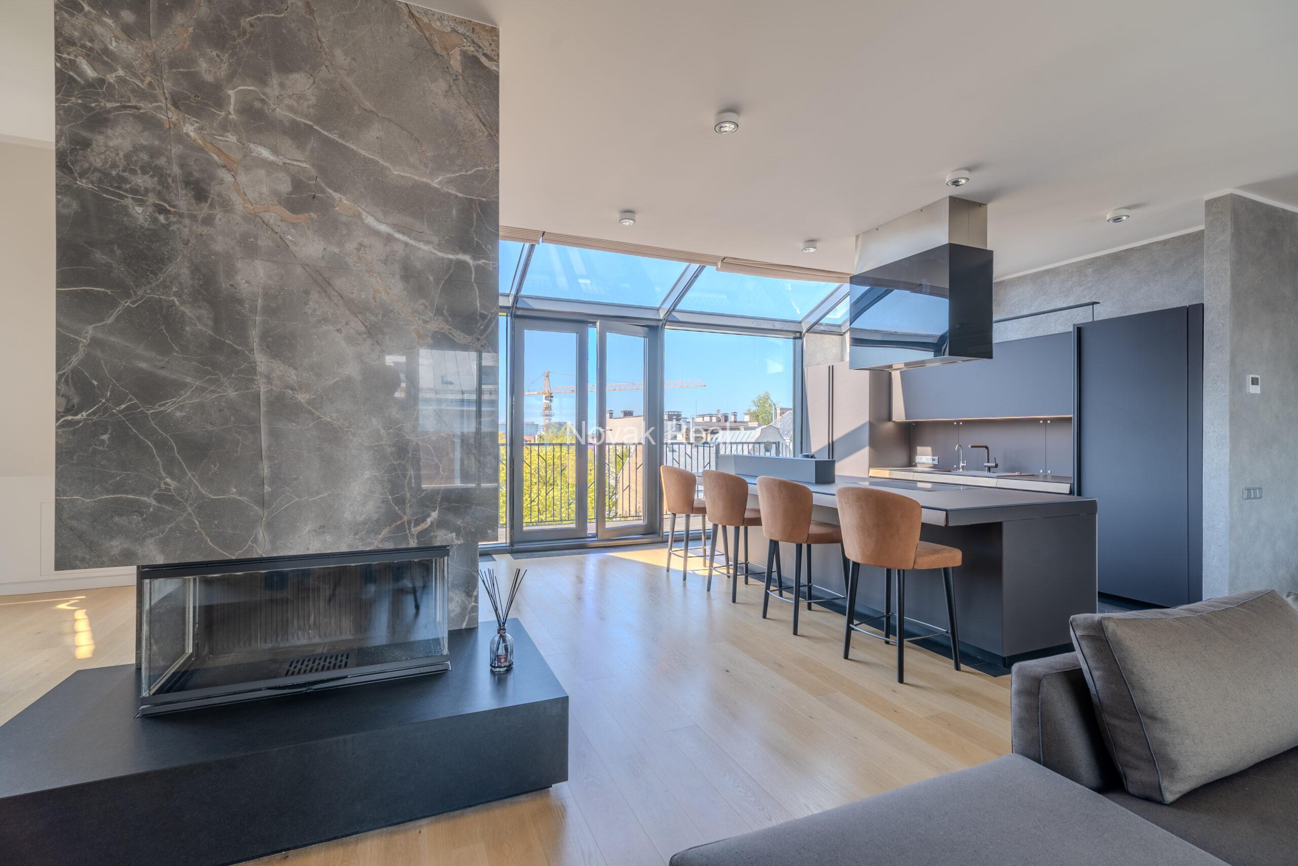 A bright and spacious four-bedroom apartment is offered for sale in the prestigious new development Club Central Residence II