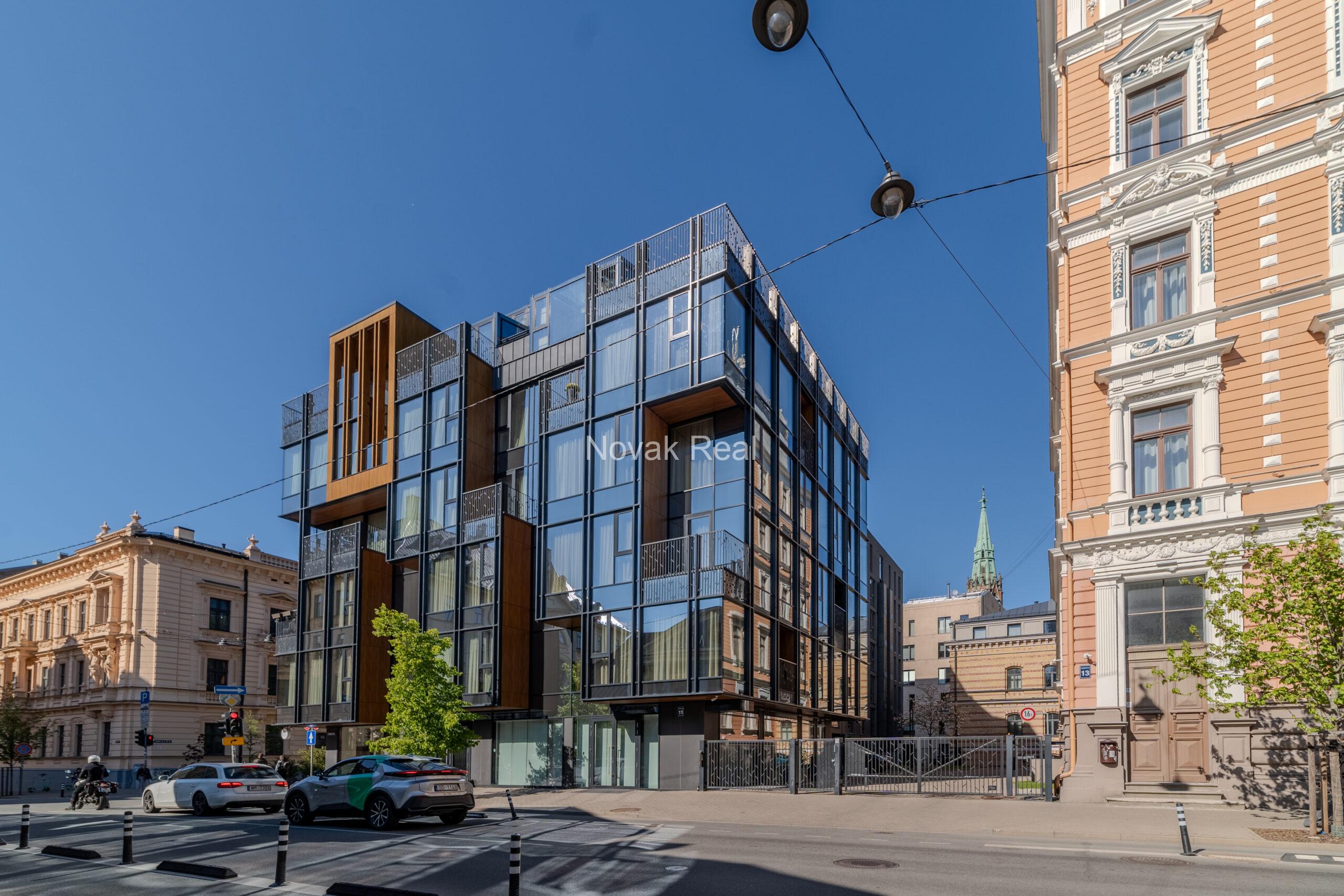 A bright and spacious four-bedroom apartment is offered for sale in the prestigious new development Club Central Residence II