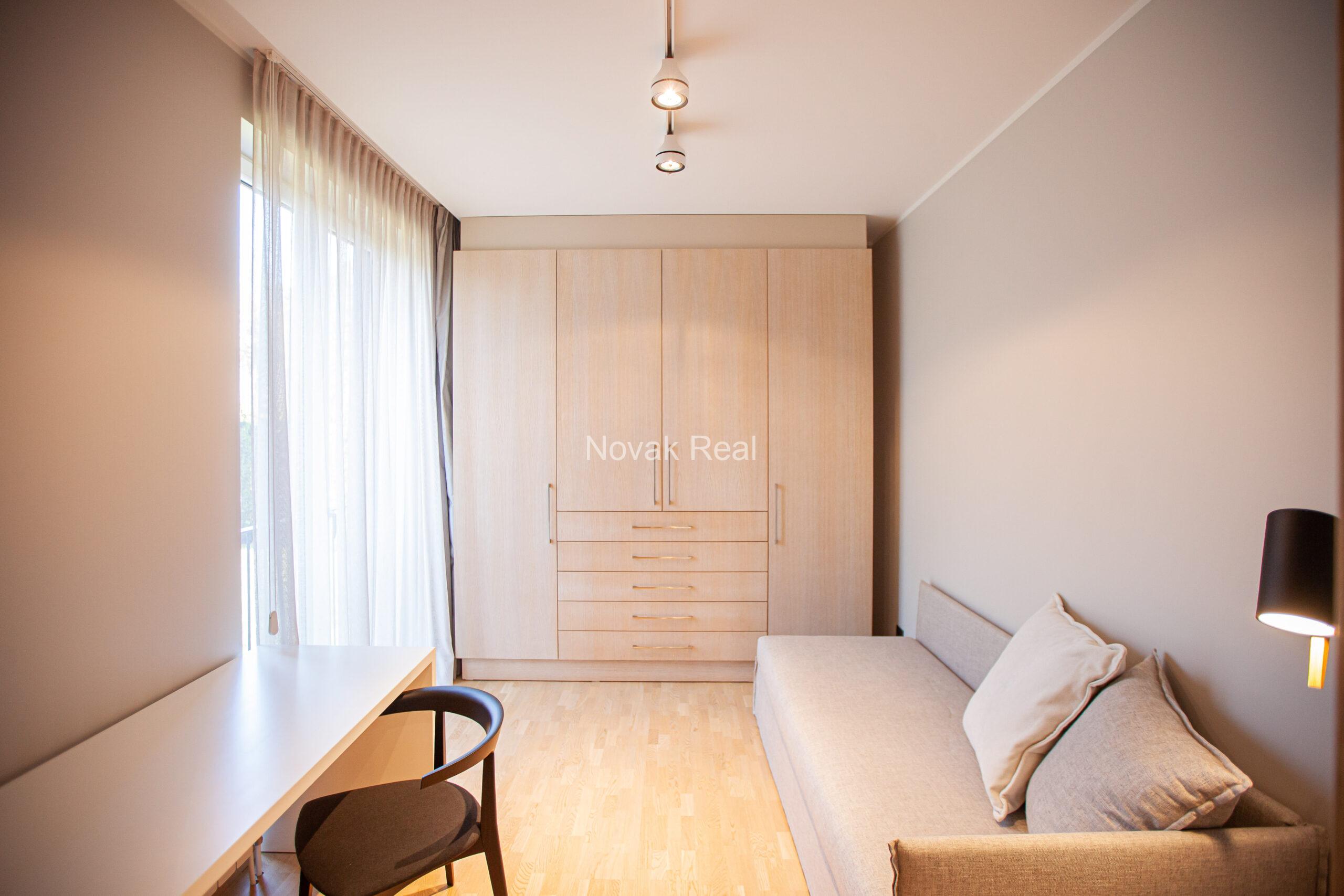Spacious apartment with multiple terraces and private outdoor area in Lielupe