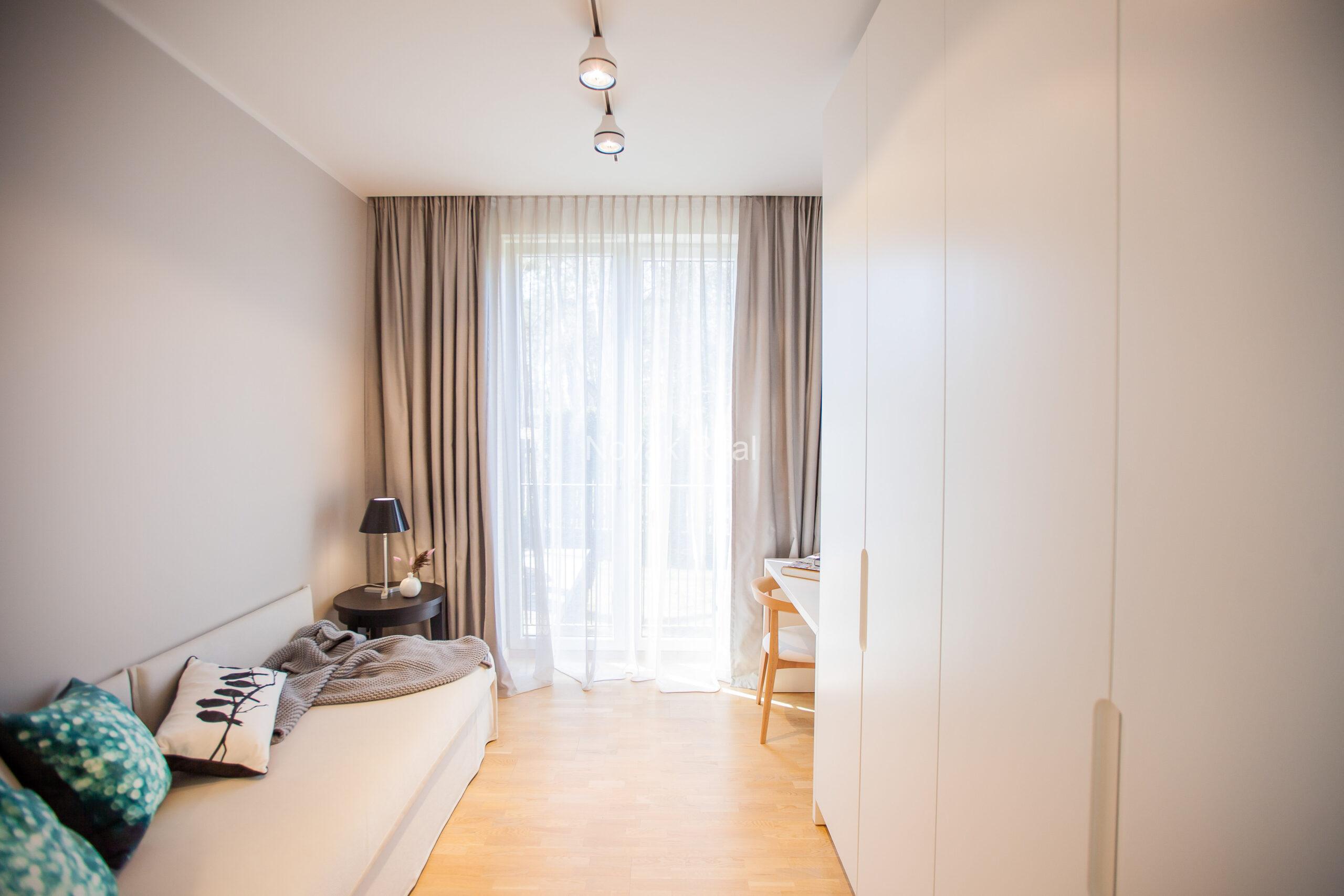 Spacious apartment with multiple terraces and private outdoor area in Lielupe