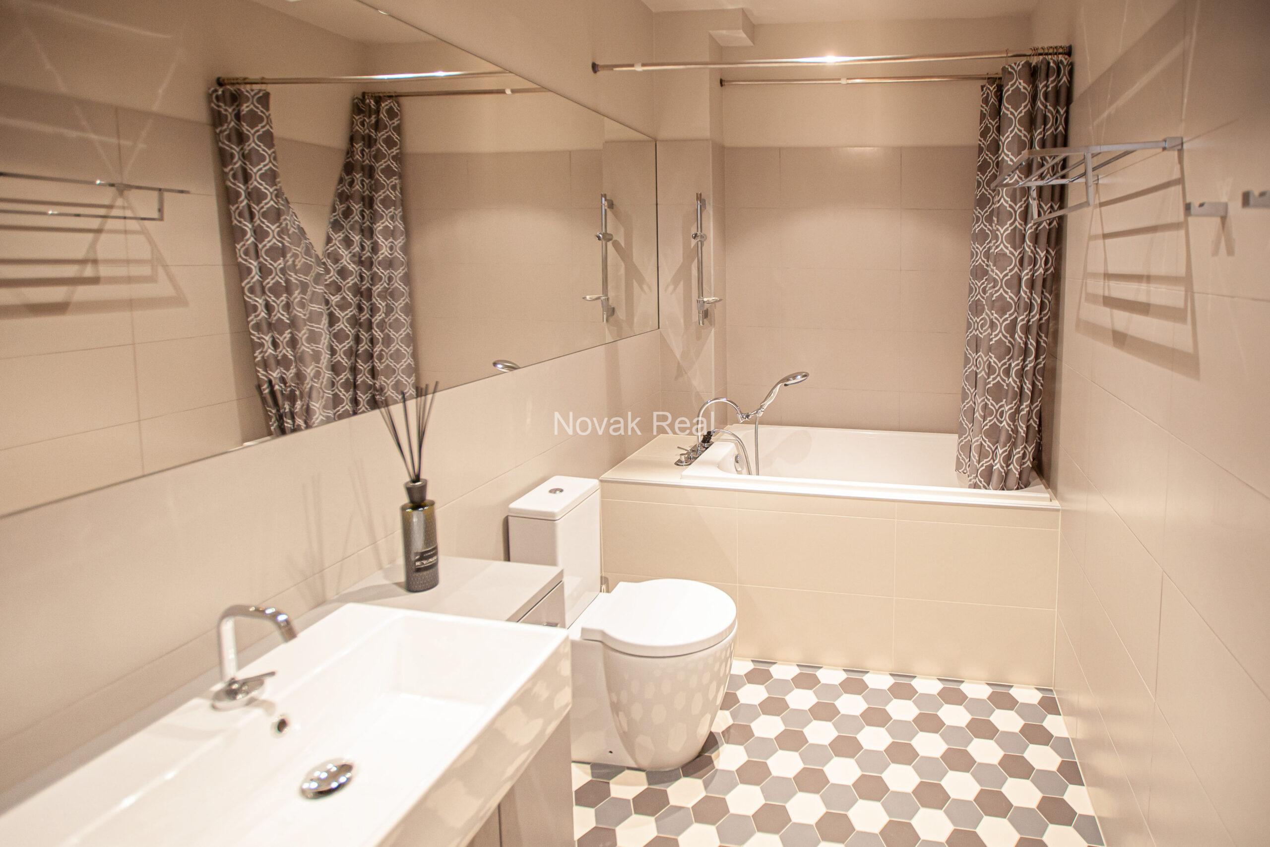 Spacious apartment with multiple terraces and private outdoor area in Lielupe