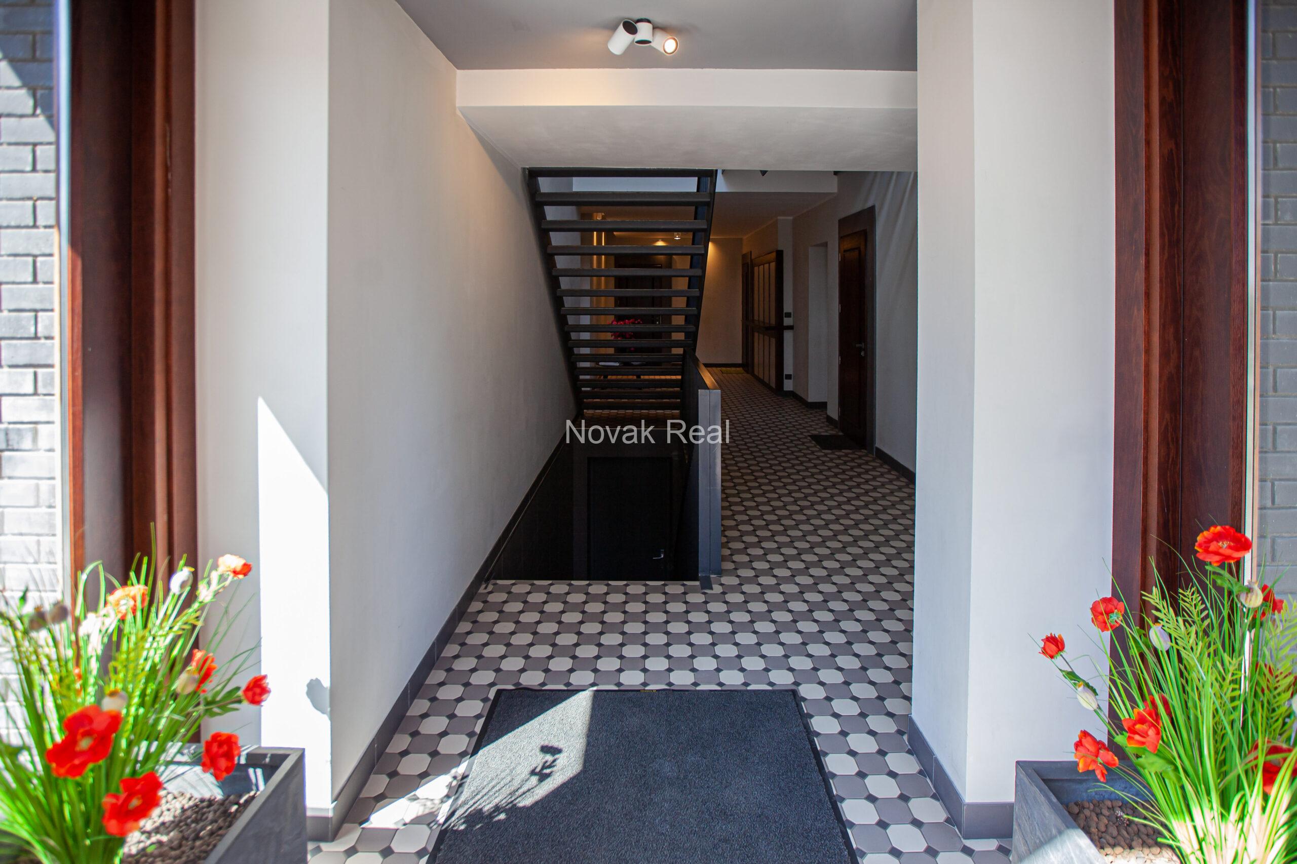 Spacious apartment with multiple terraces and private outdoor area in Lielupe