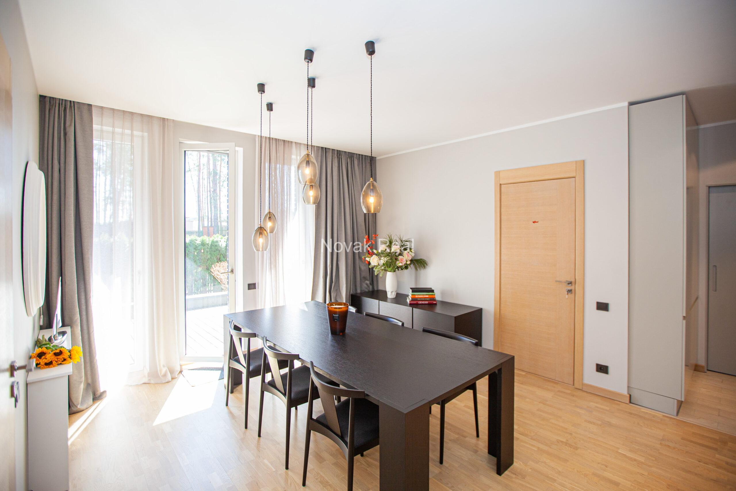 Spacious apartment with multiple terraces and private outdoor area in Lielupe